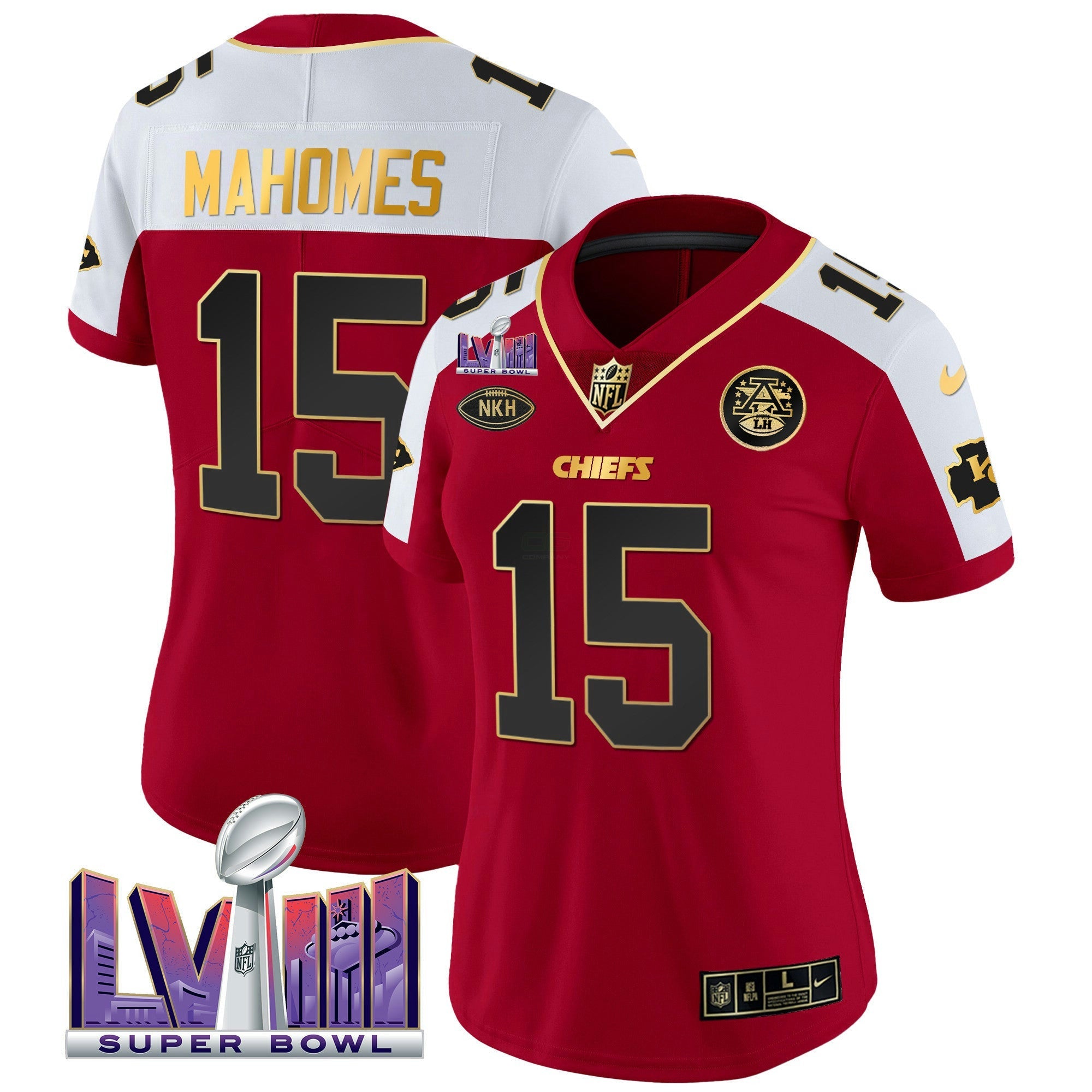 Camisa NFL Women’s Super Bowl LVIII Patch Vapor Jersey V2