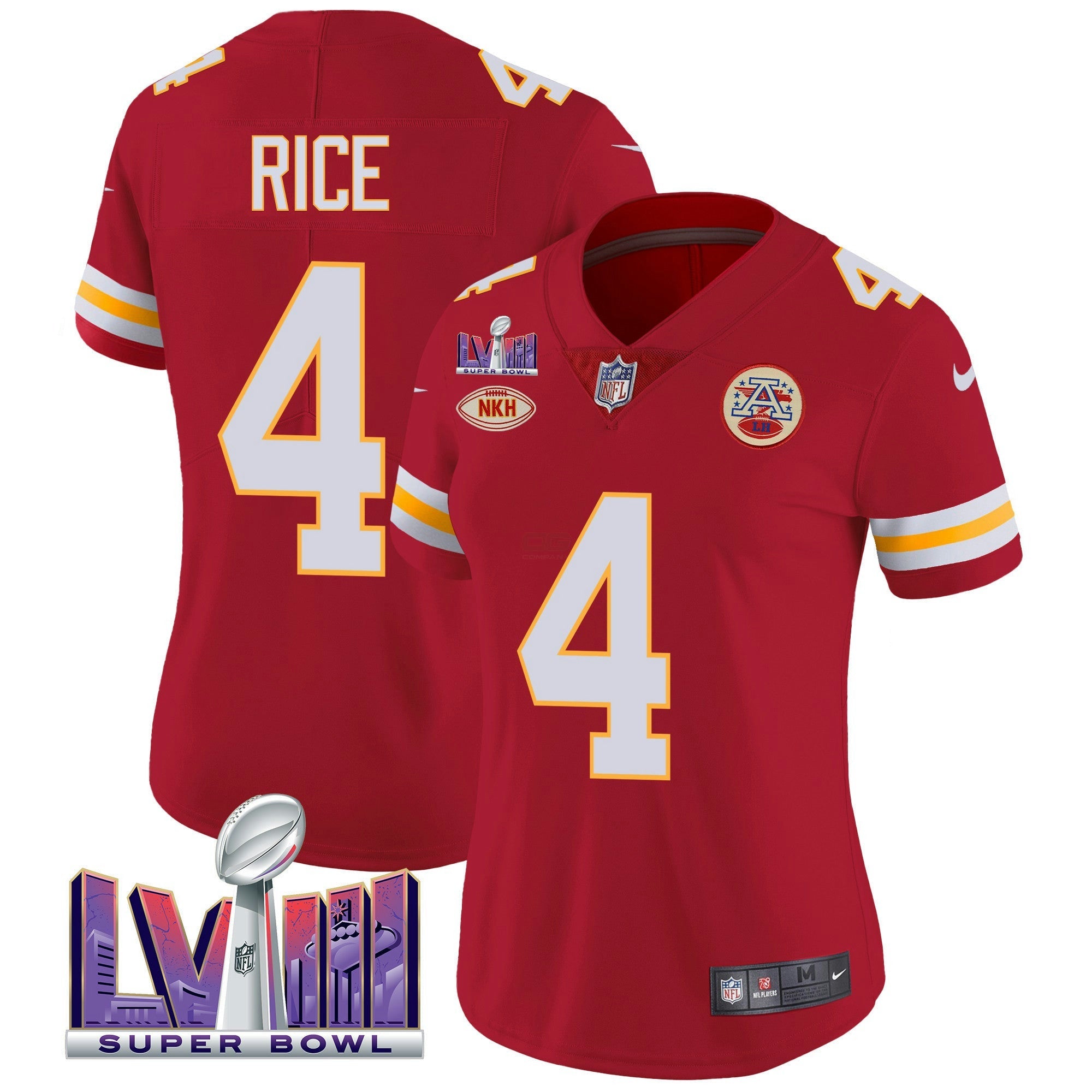 Camisa NFL Women’s Super Bowl LVIII Patch Vapor Jersey V2