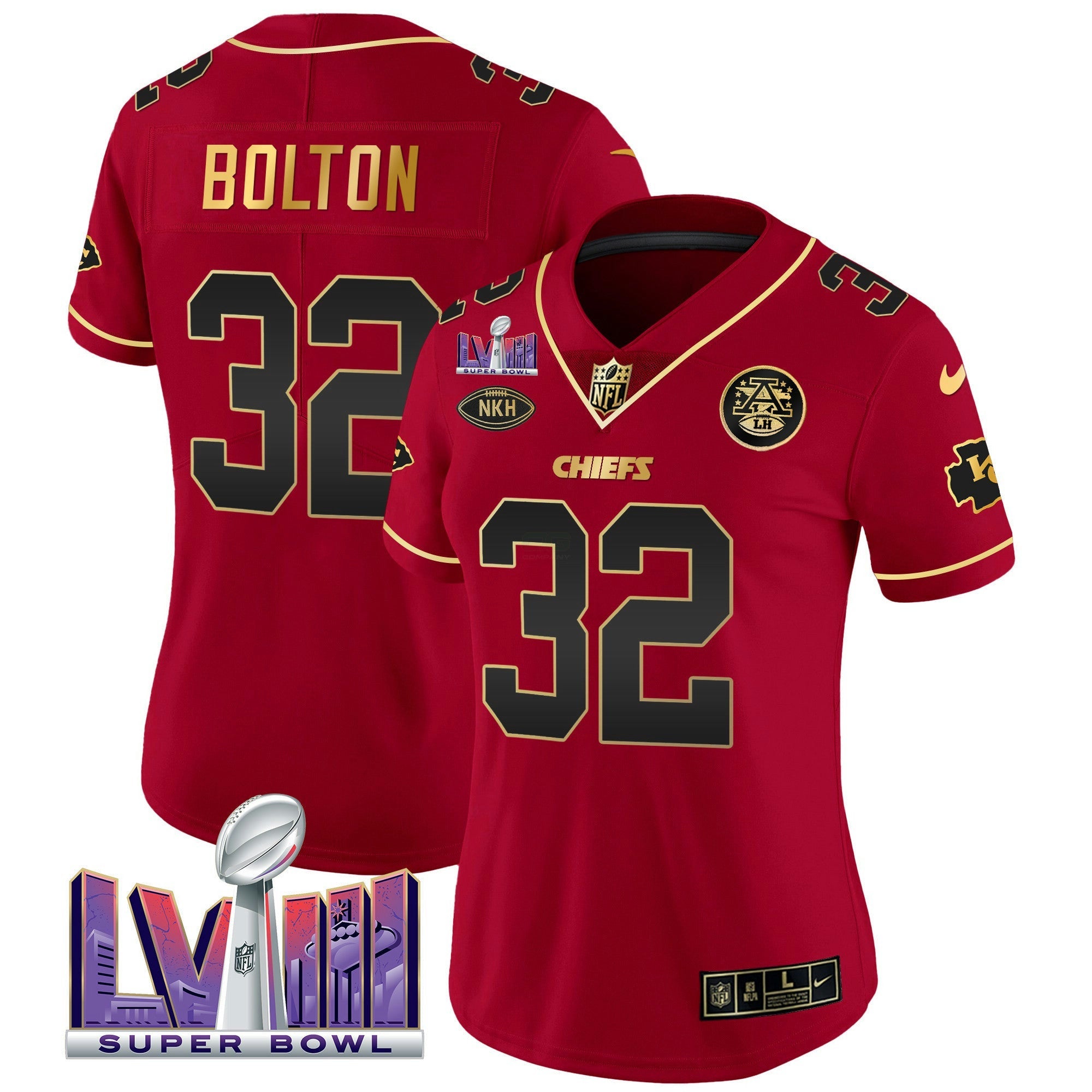 Camisa NFL Women’s Super Bowl LVIII Patch Vapor Jersey V2