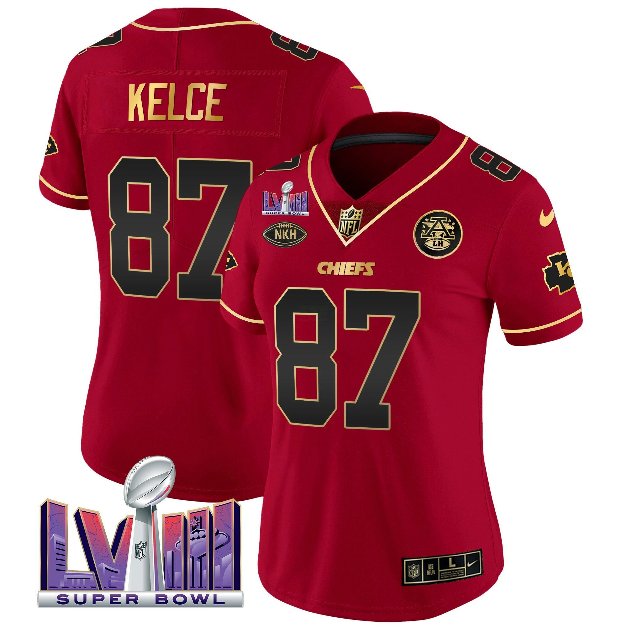Camisa NFL Women’s Super Bowl LVIII Patch Vapor Jersey V2