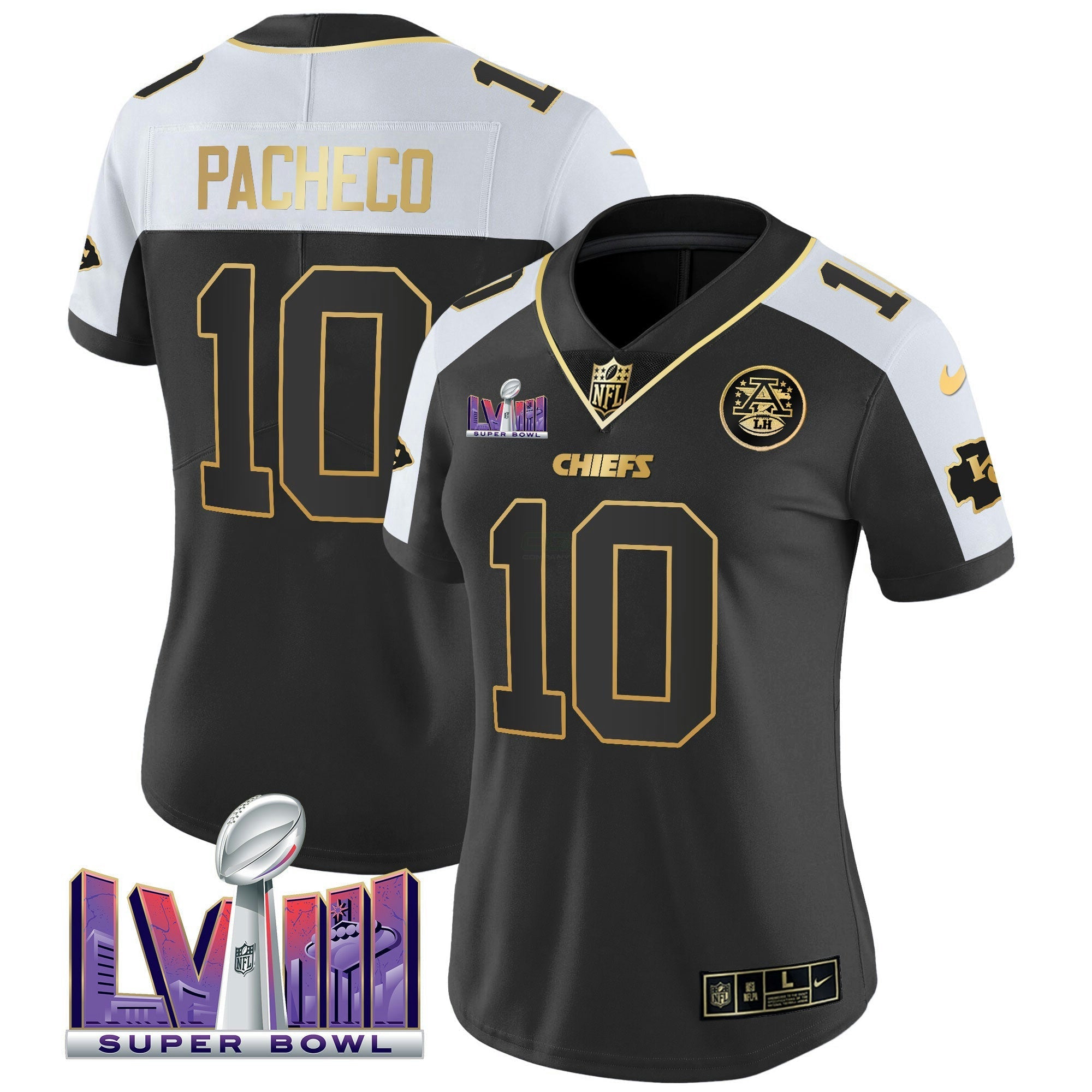 Camisa NFL Women’s Super Bowl LVIII Patch Vapor Jersey V4