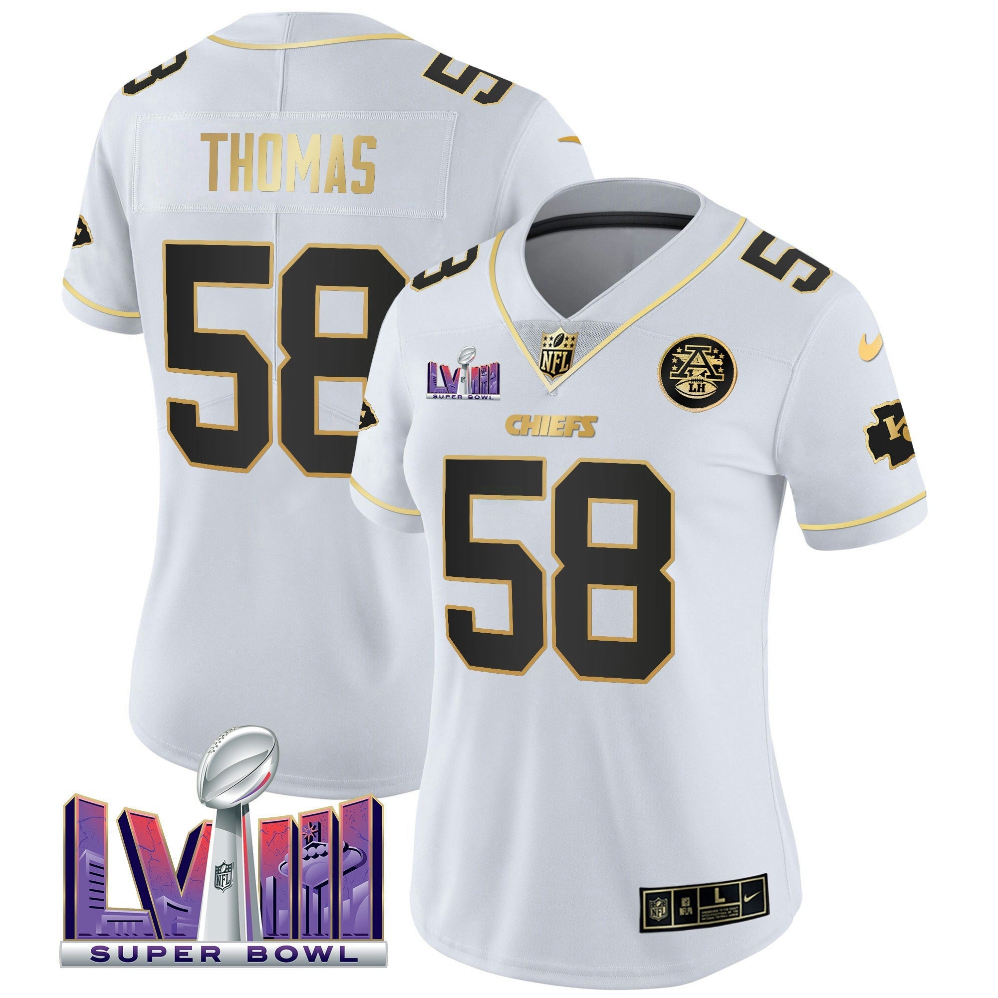 Camisa NFL Women’s Super Bowl LVIII Patch Vapor Jersey V4