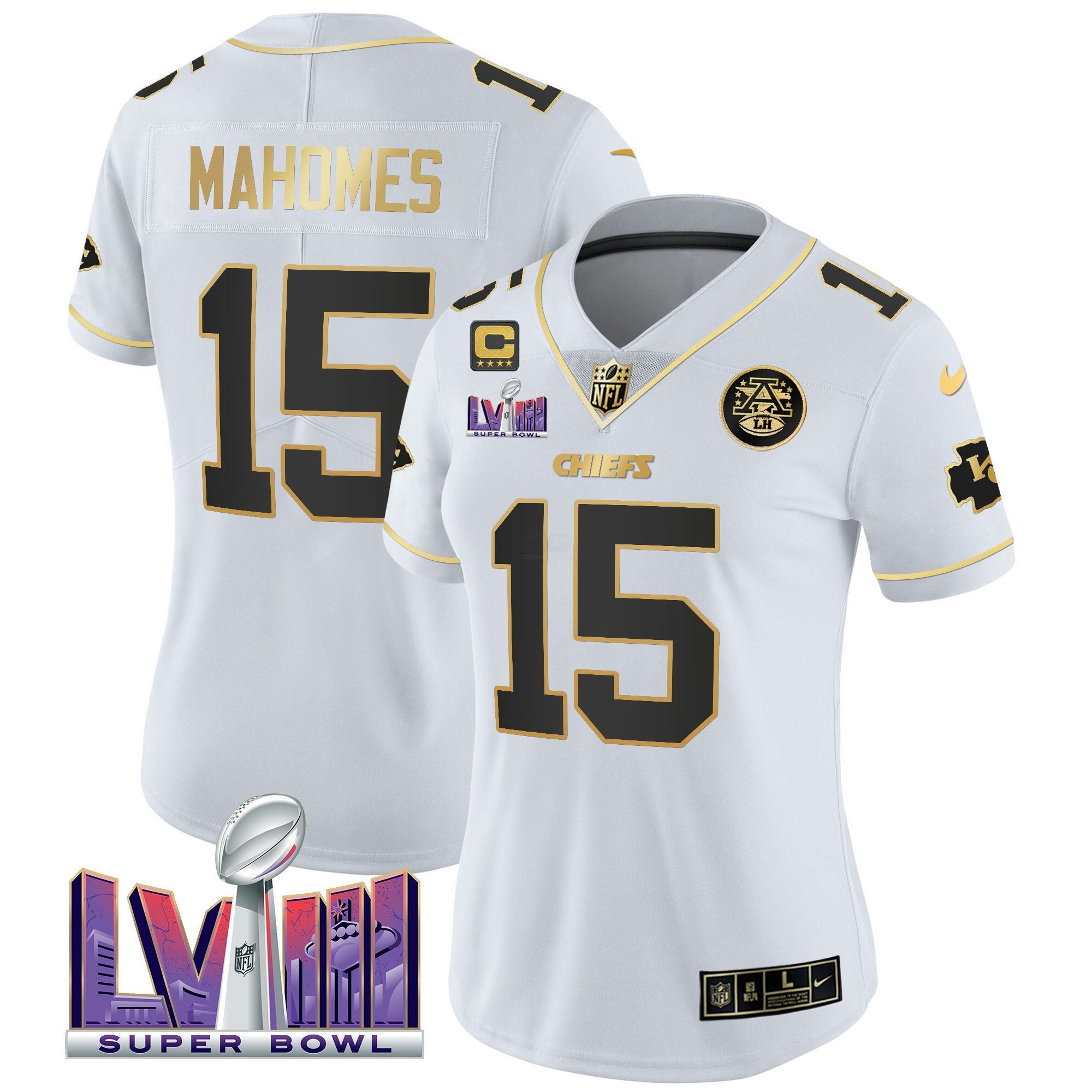 Camisa NFL Women’s Super Bowl LVIII Patch Vapor Jersey V4