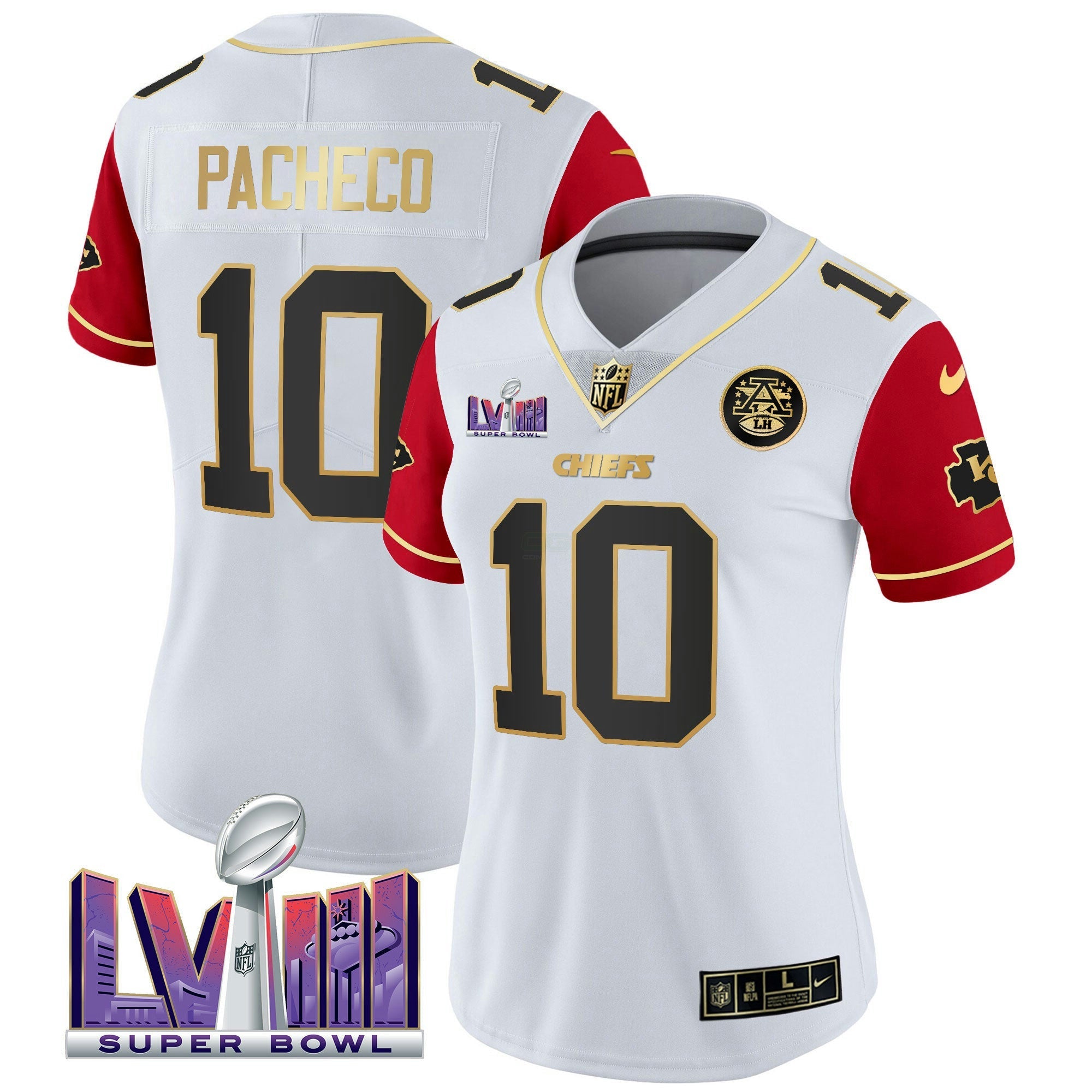 Camisa NFL Women’s Super Bowl LVIII Patch Vapor Jersey V4