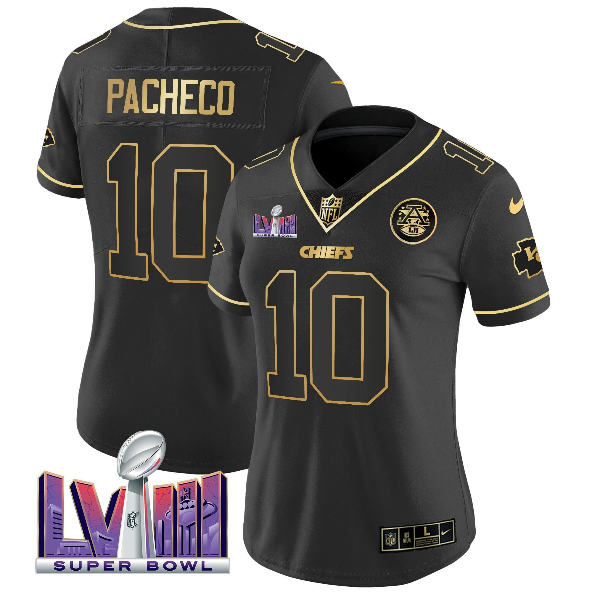 Camisa NFL Women’s Super Bowl LVIII Patch Vapor Jersey V4