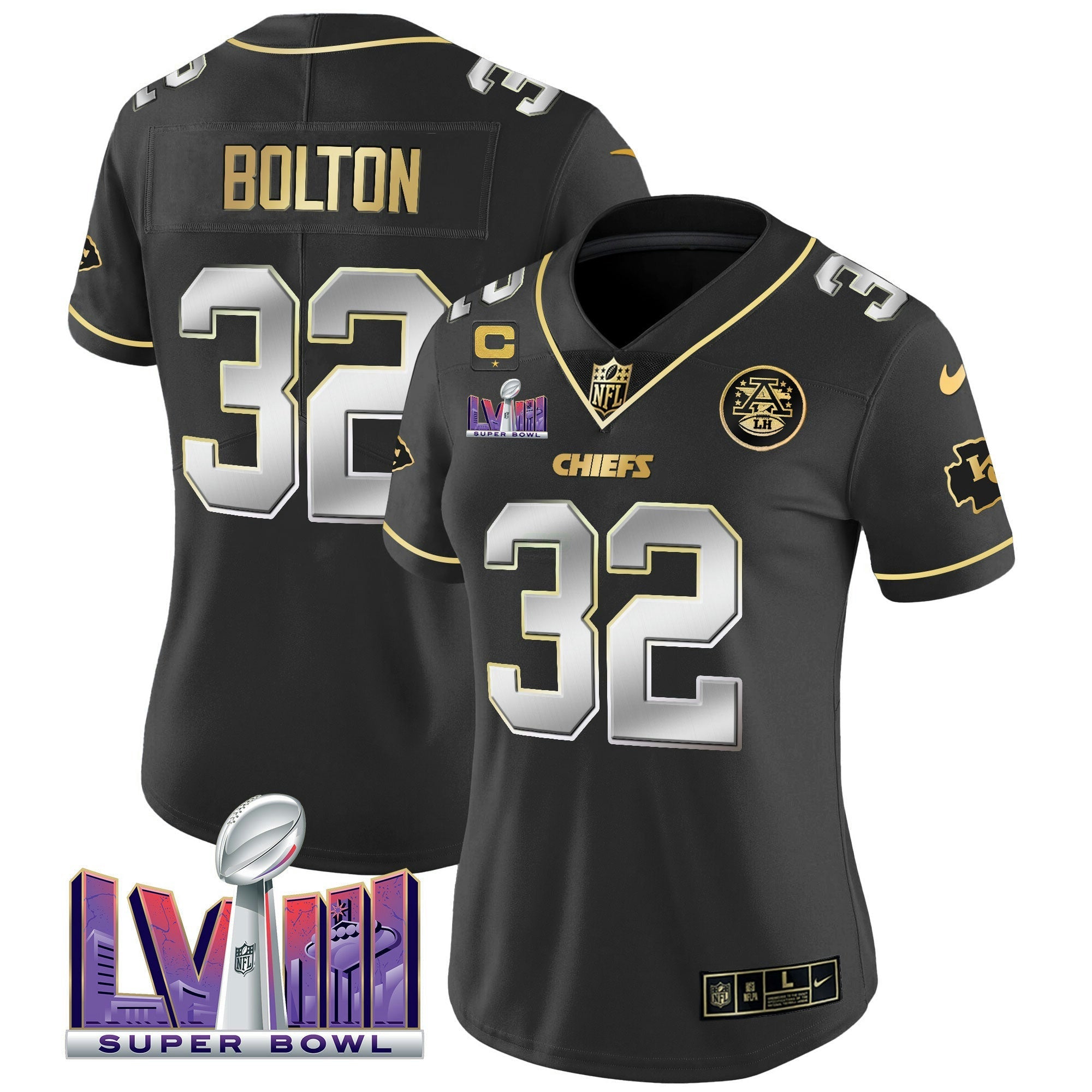 Camisa NFL Women’s Super Bowl LVIII Patch Vapor Jersey V4