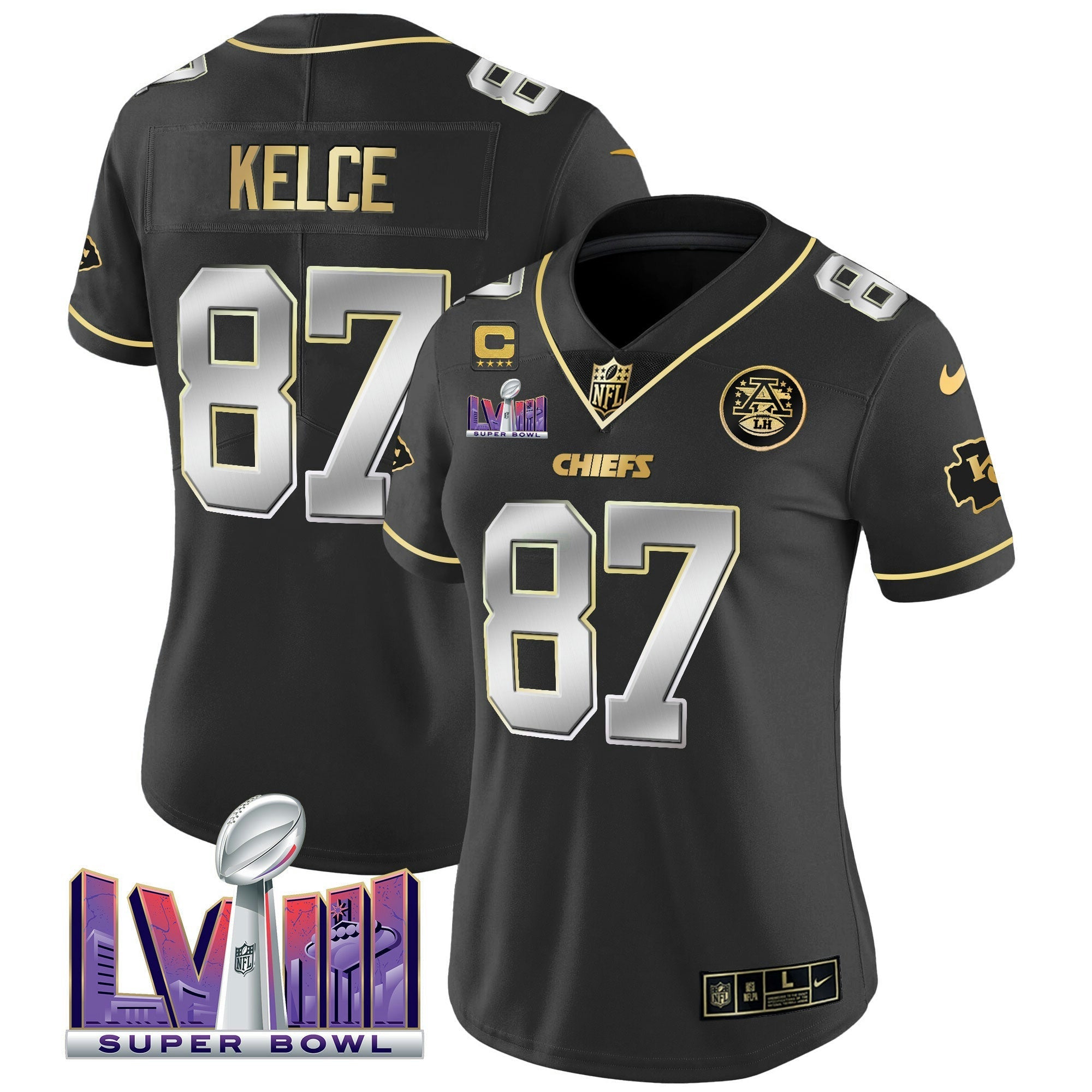 Camisa NFL Women’s Super Bowl LVIII Patch Vapor Jersey V4