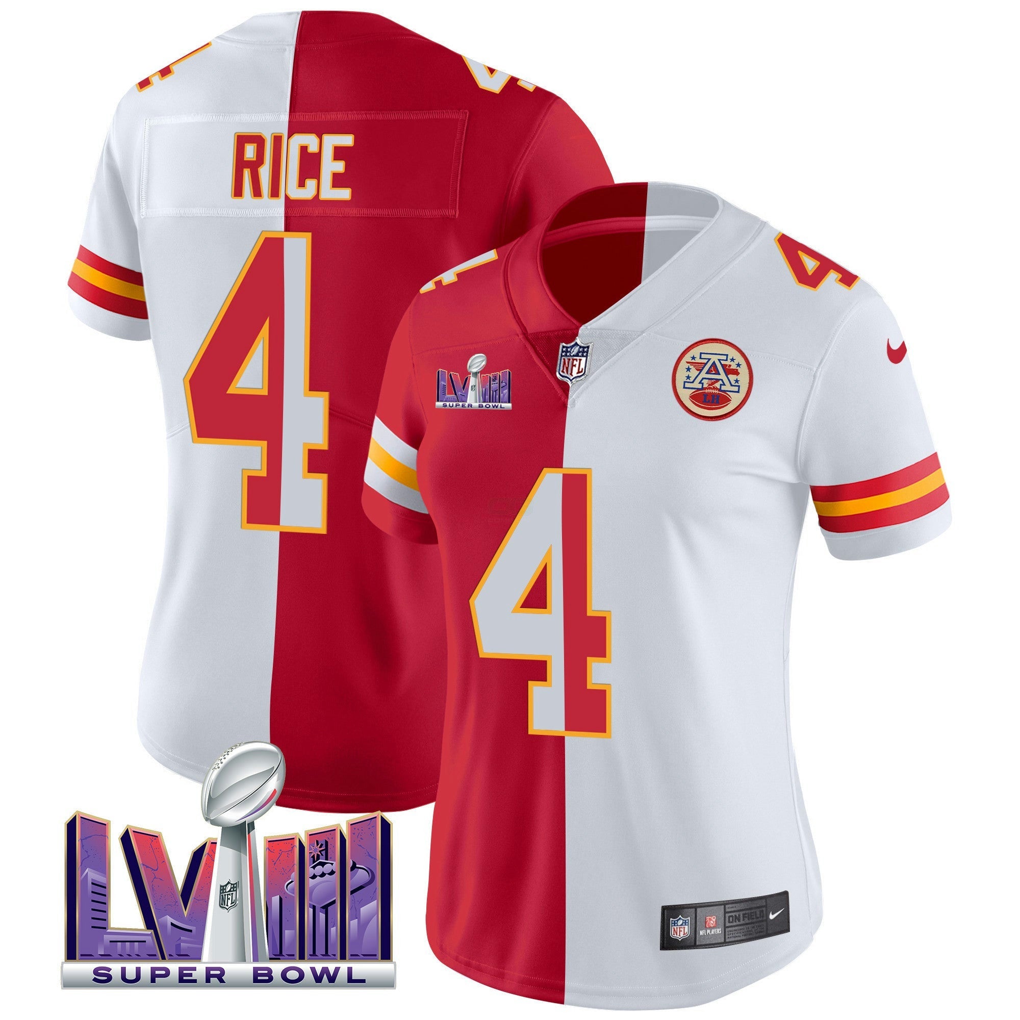 Camisa NFL Women’s Super Bowl LVIII Patch Vapor Jersey V4