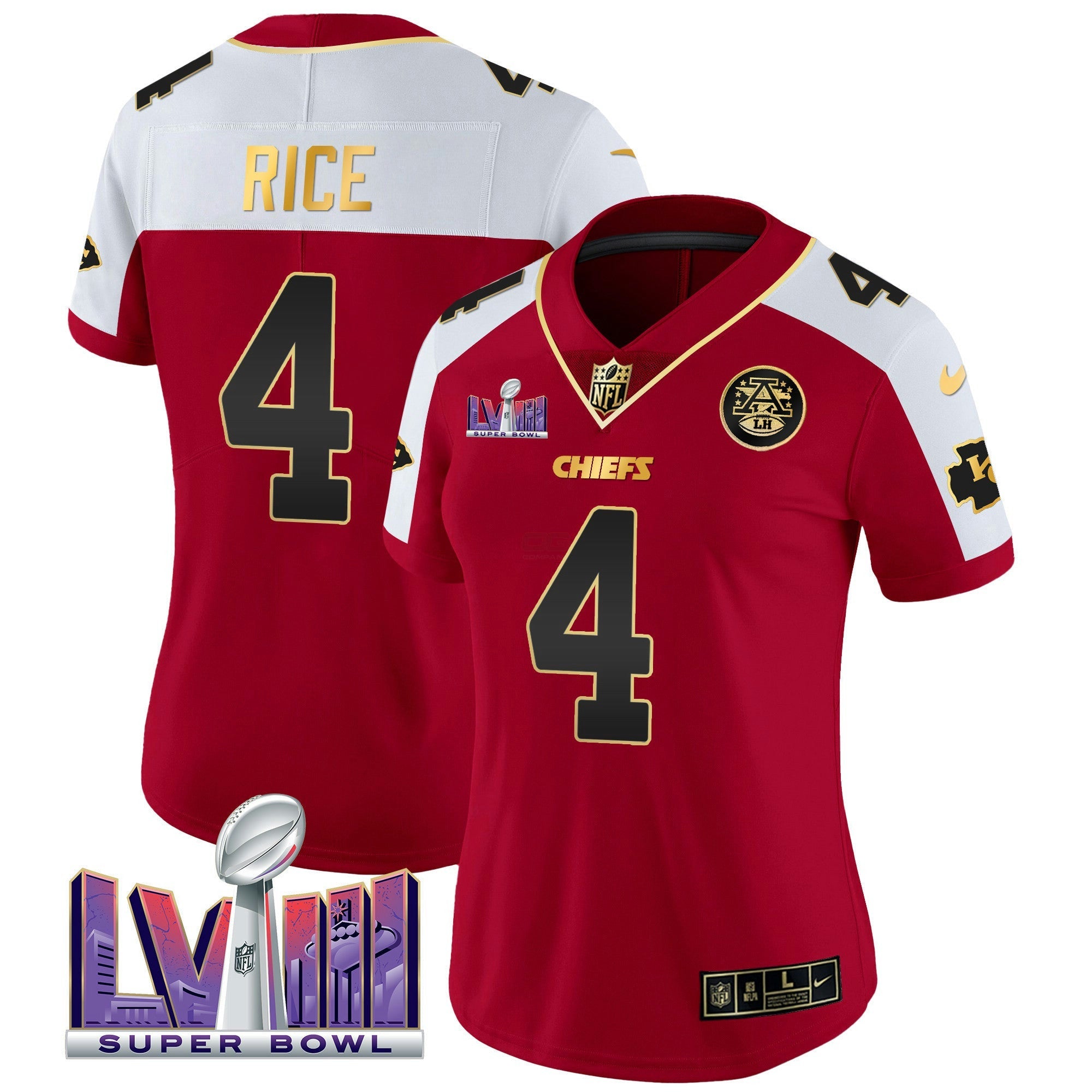 Camisa NFL Women’s Super Bowl LVIII Patch Vapor Jersey