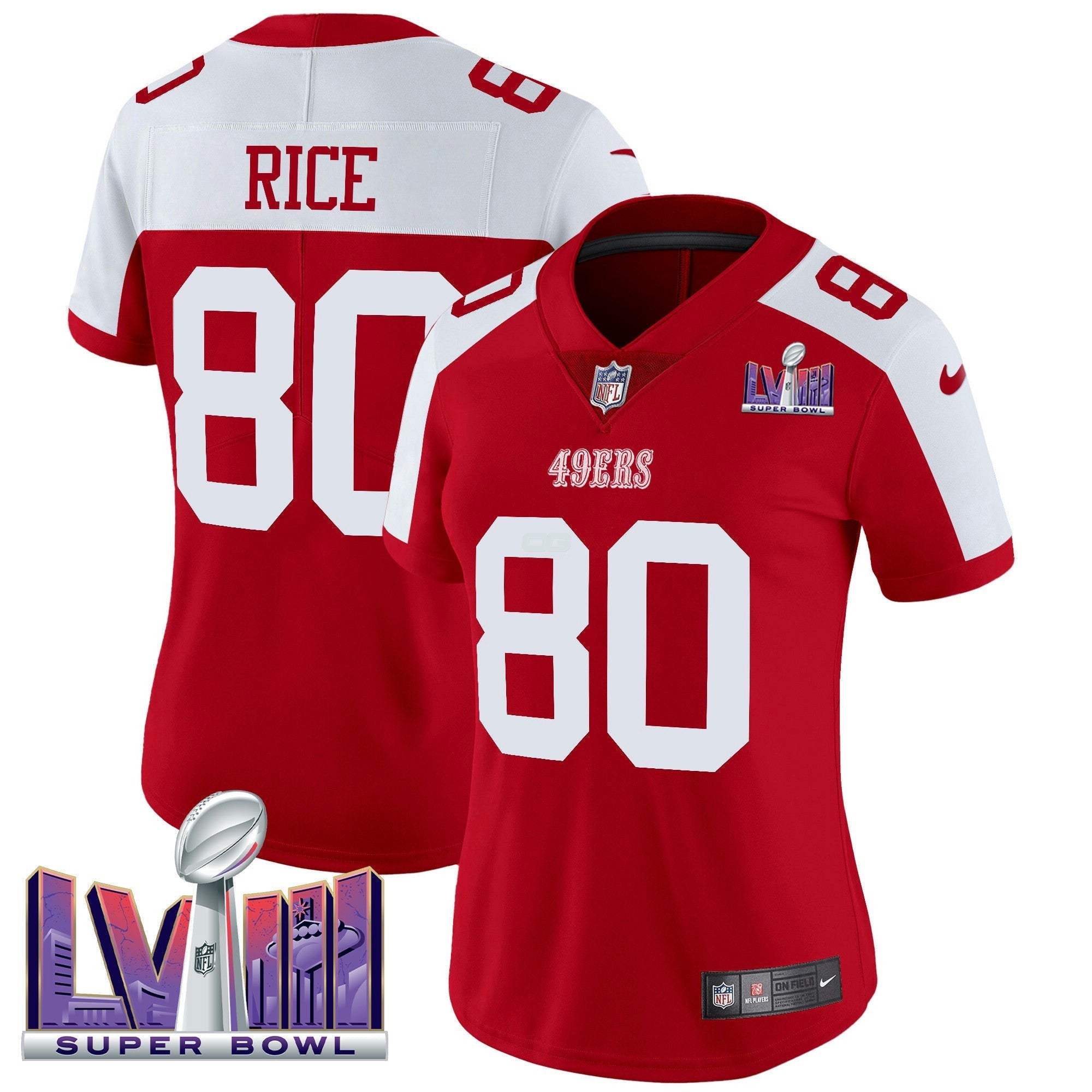 Camisa NFL Women’s Super Bowl LVIII Patch Vapor Limited Jersey