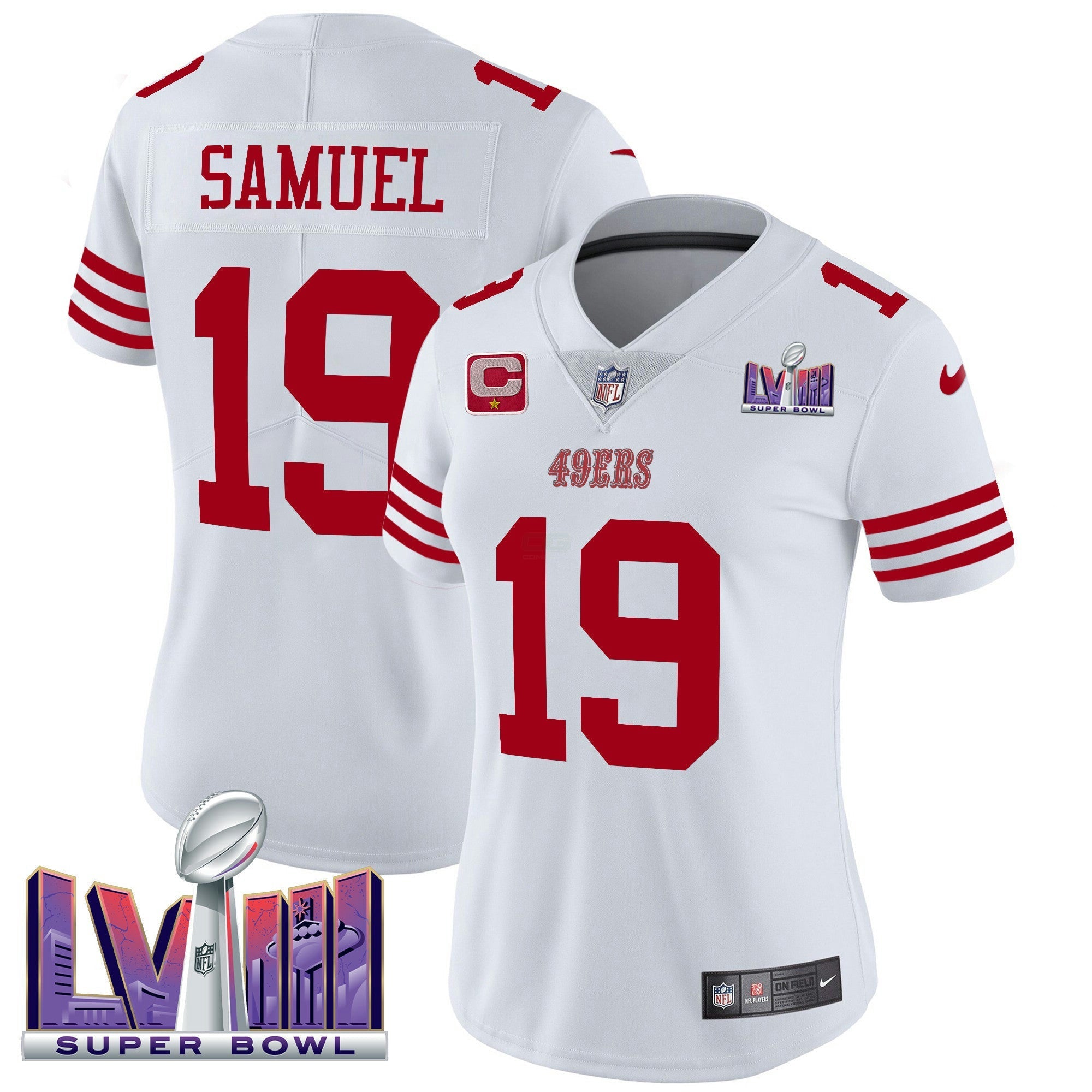 Camisa NFL Women’s Super Bowl LVIII Patch Vapor Limited Jersey