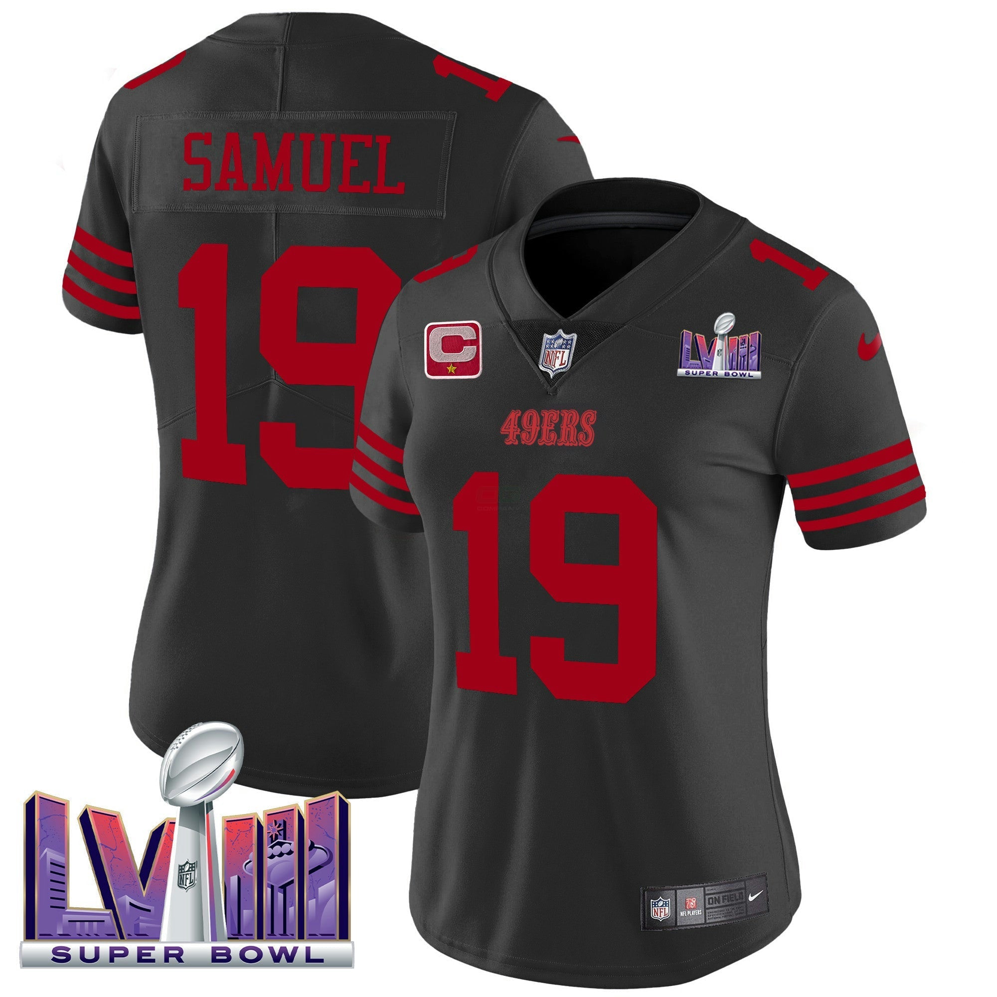 Camisa NFL Women’s Super Bowl LVIII Patch Vapor Limited Jersey