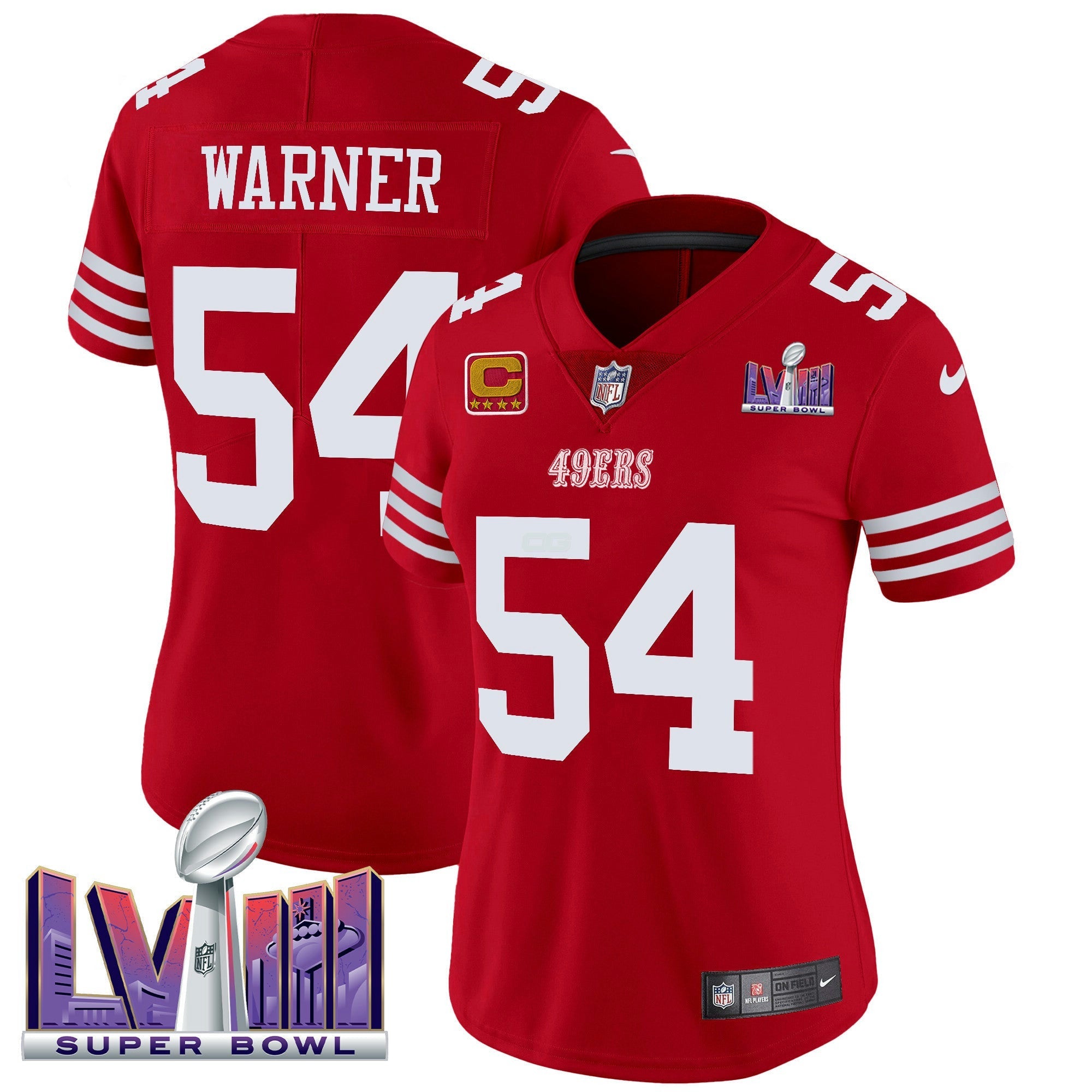 Camisa NFL Women’s Super Bowl LVIII Patch Vapor Limited Jersey