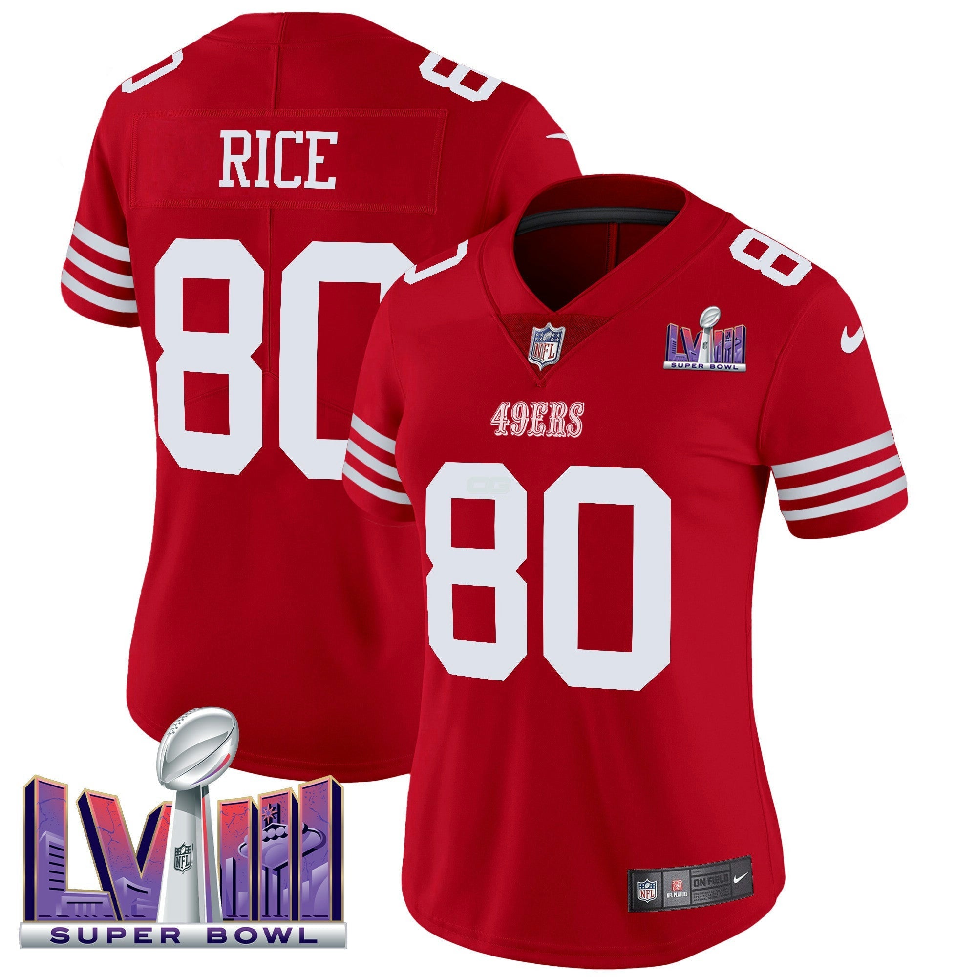 Camisa NFL Women’s Super Bowl LVIII Patch Vapor Limited Jersey