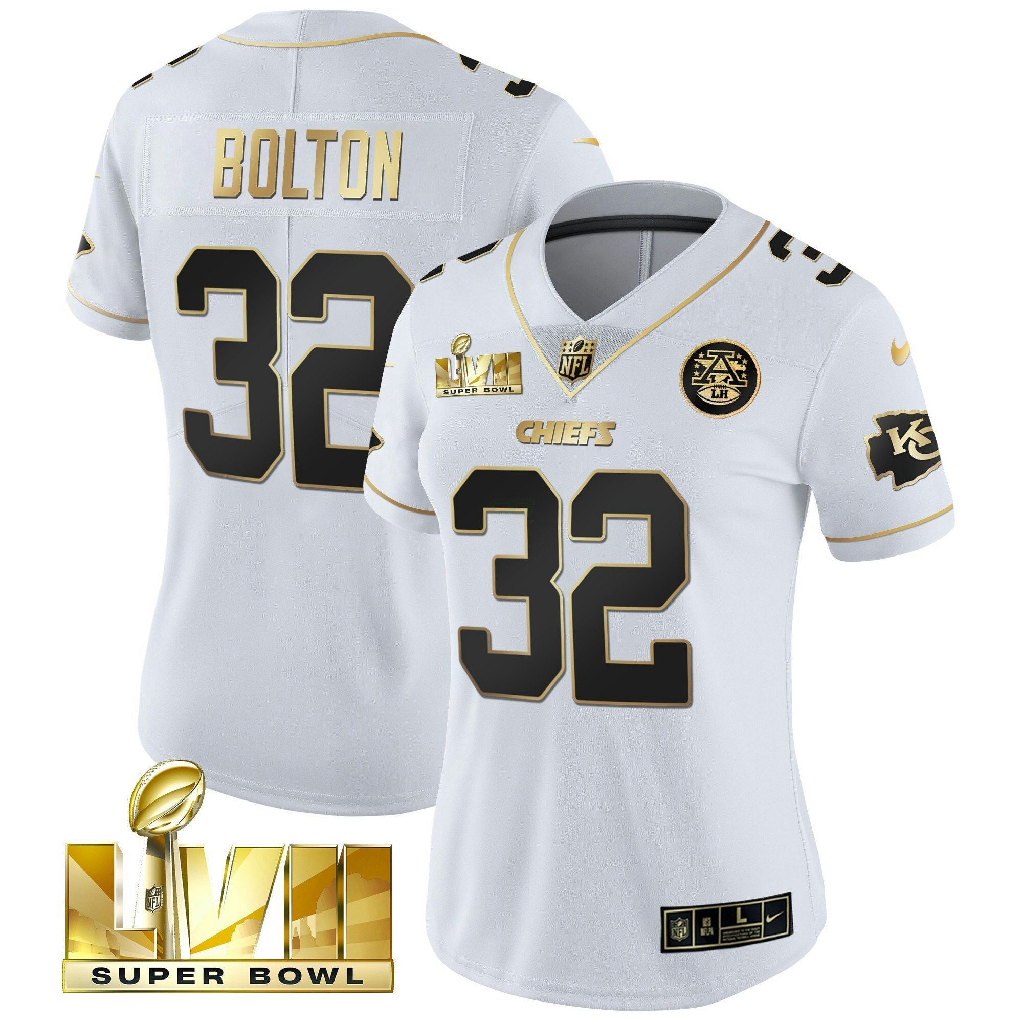 Camisa NFL Women’s Super Bowl Vapor Dourada Jersey