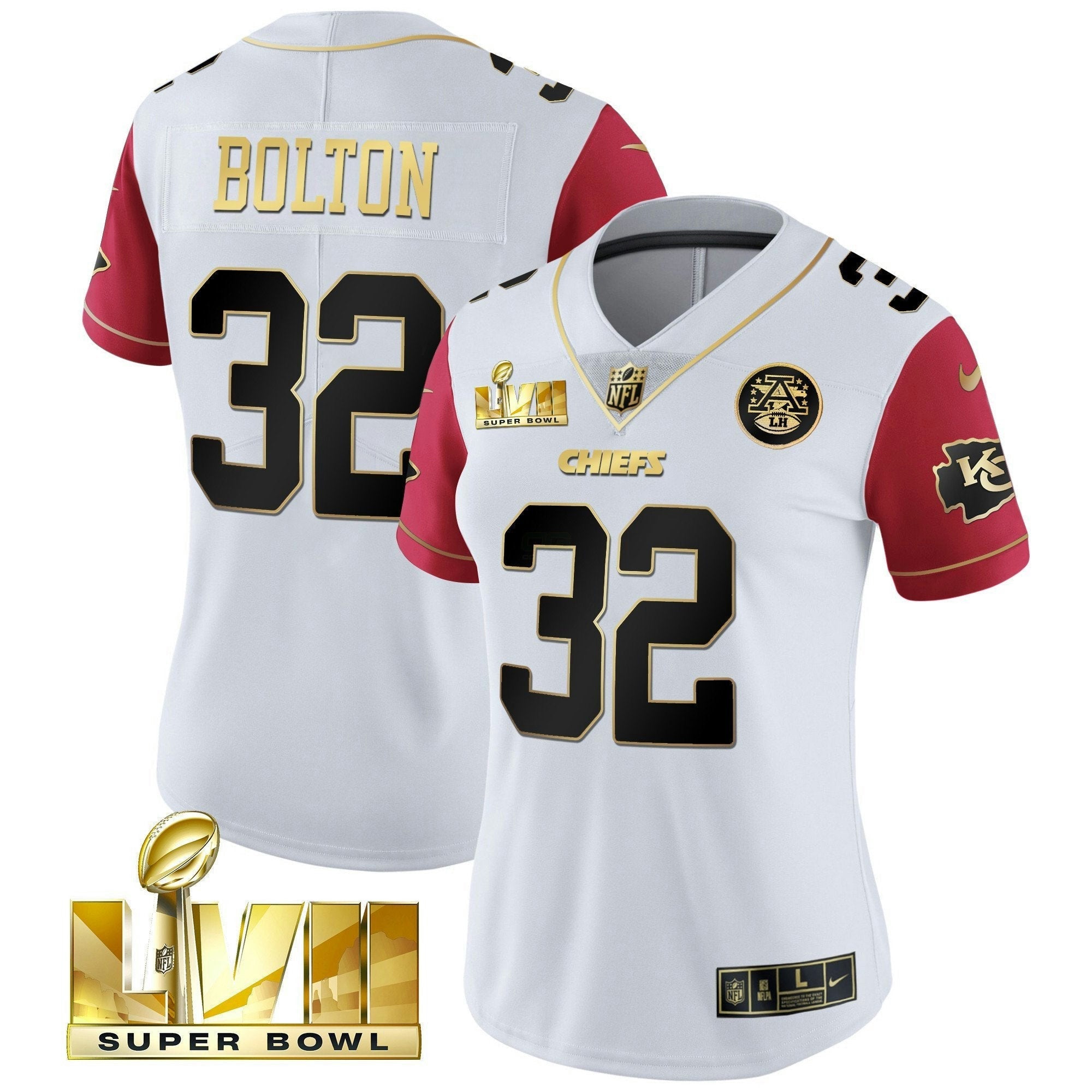 Camisa NFL Women’s Super Bowl Vapor Dourada Jersey
