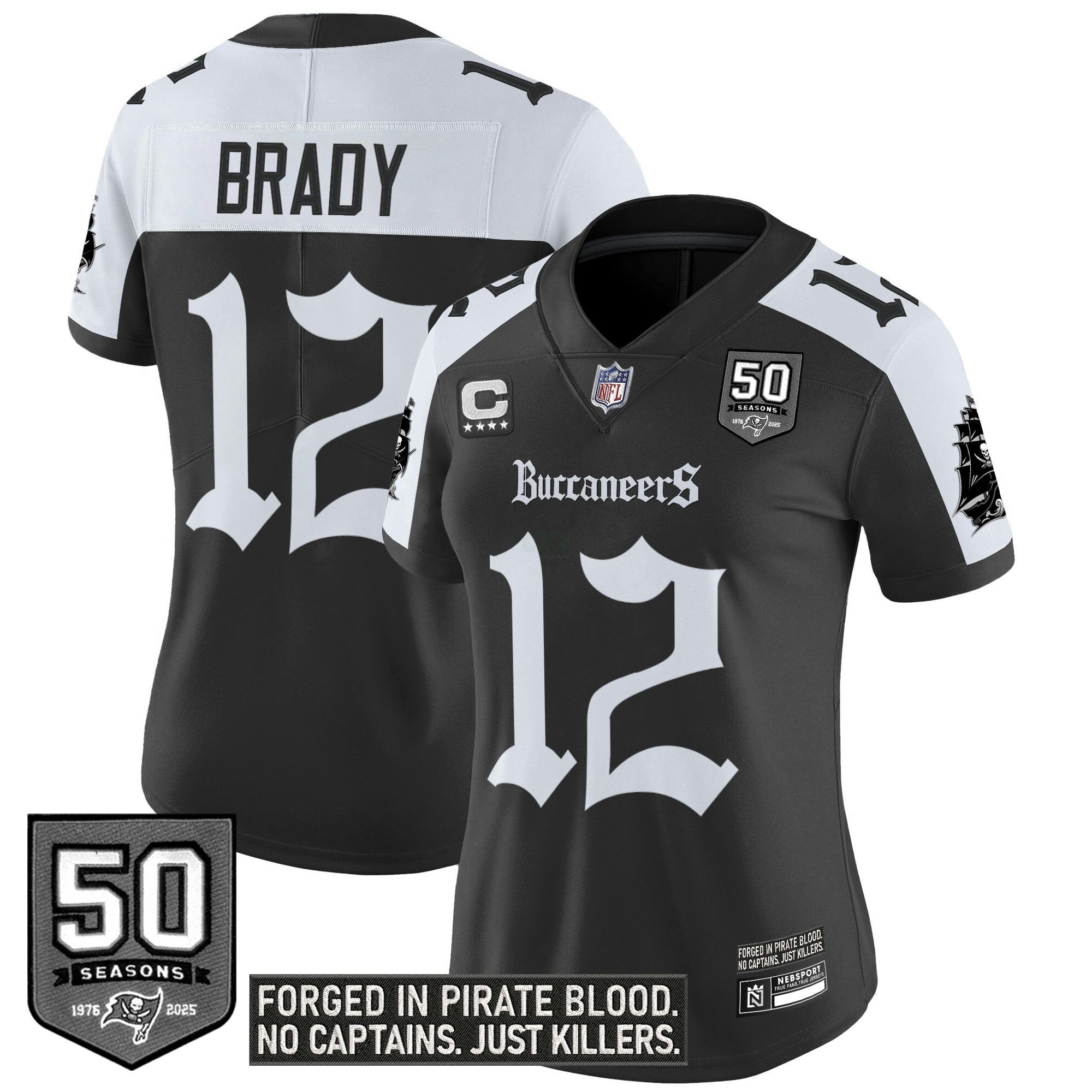Camisa NFL Women’s Tampa Bay ‘Gothic Pirate Shadows Edition’ Vapor Limited Jersey