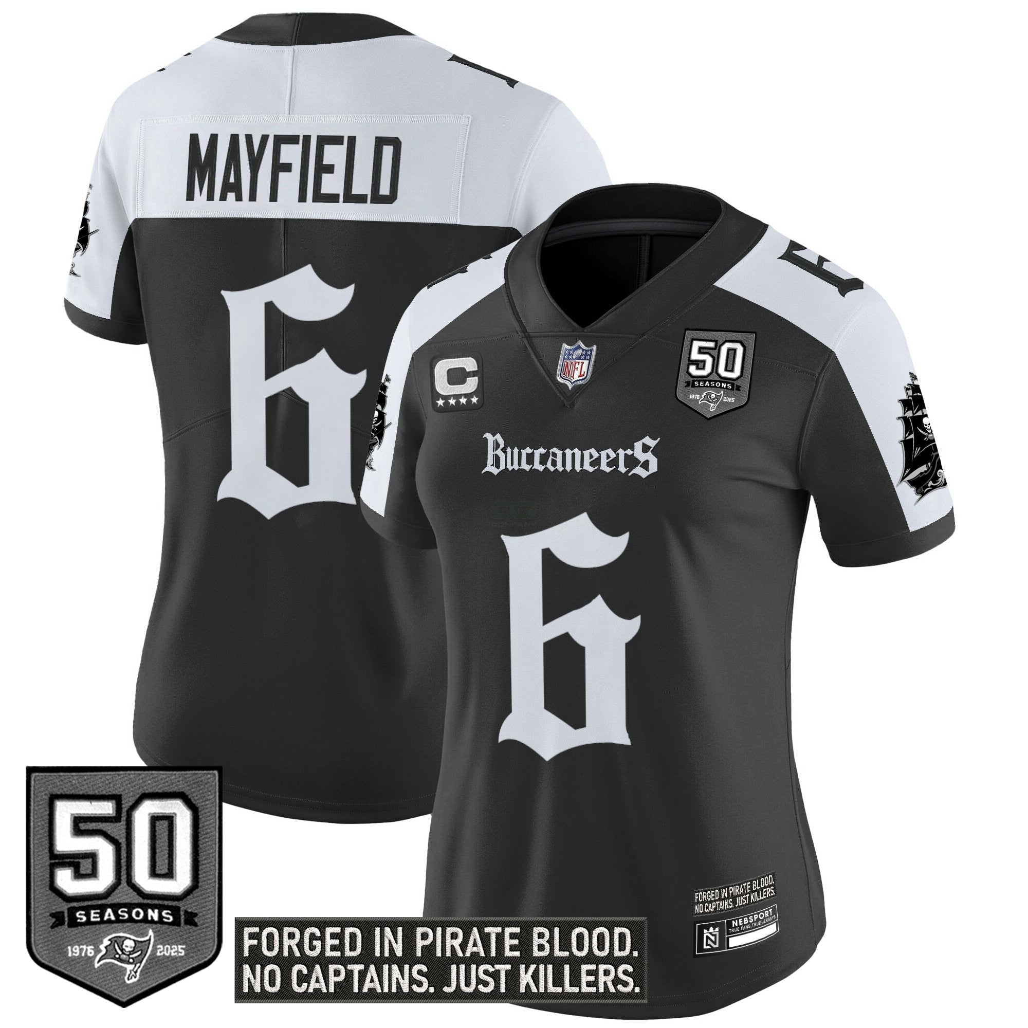 Camisa NFL Women’s Tampa Bay ‘Gothic Pirate Shadows Edition’ Vapor Limited Jersey