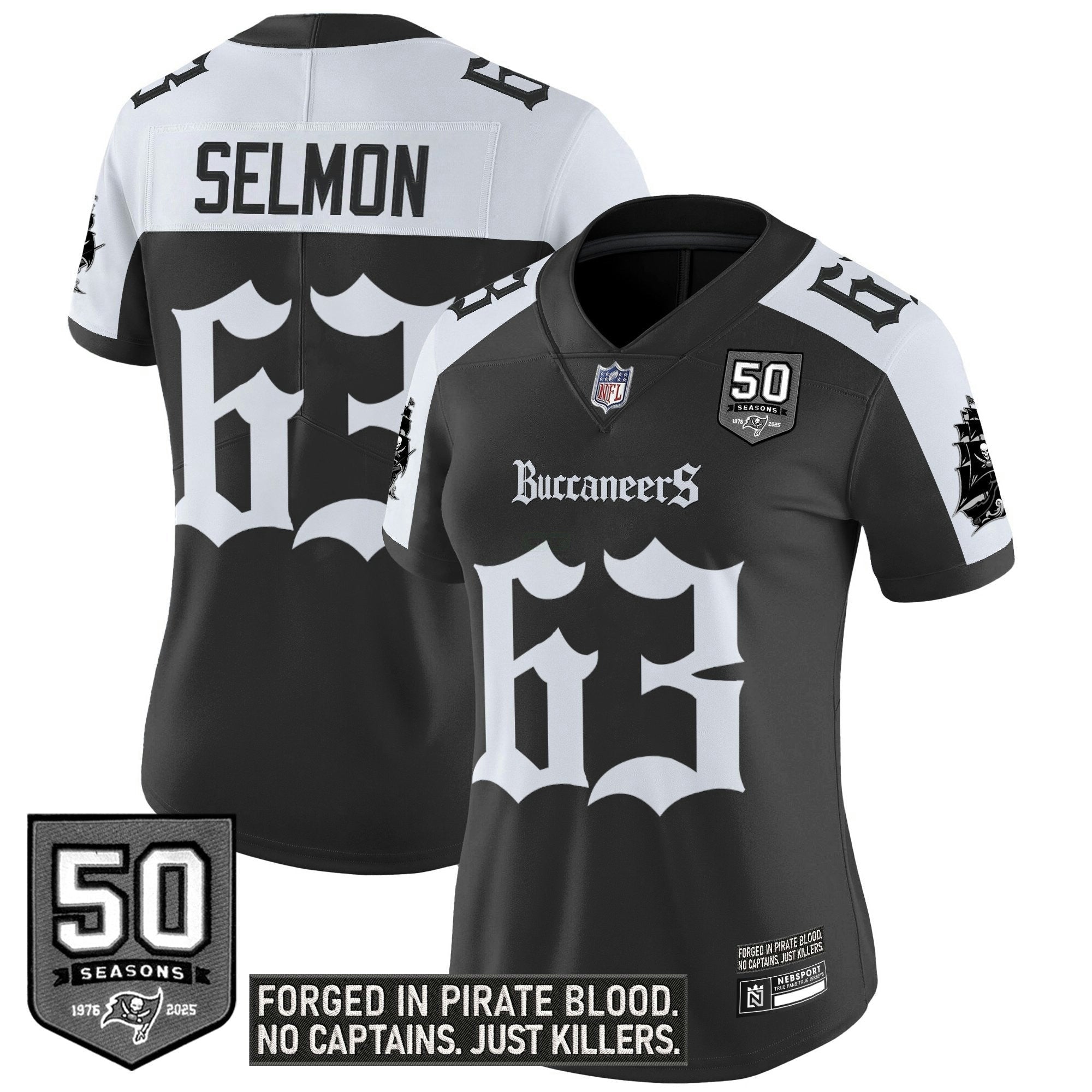 Camisa NFL Women’s Tampa Bay ‘Gothic Pirate Shadows Edition’ Vapor Limited Jersey