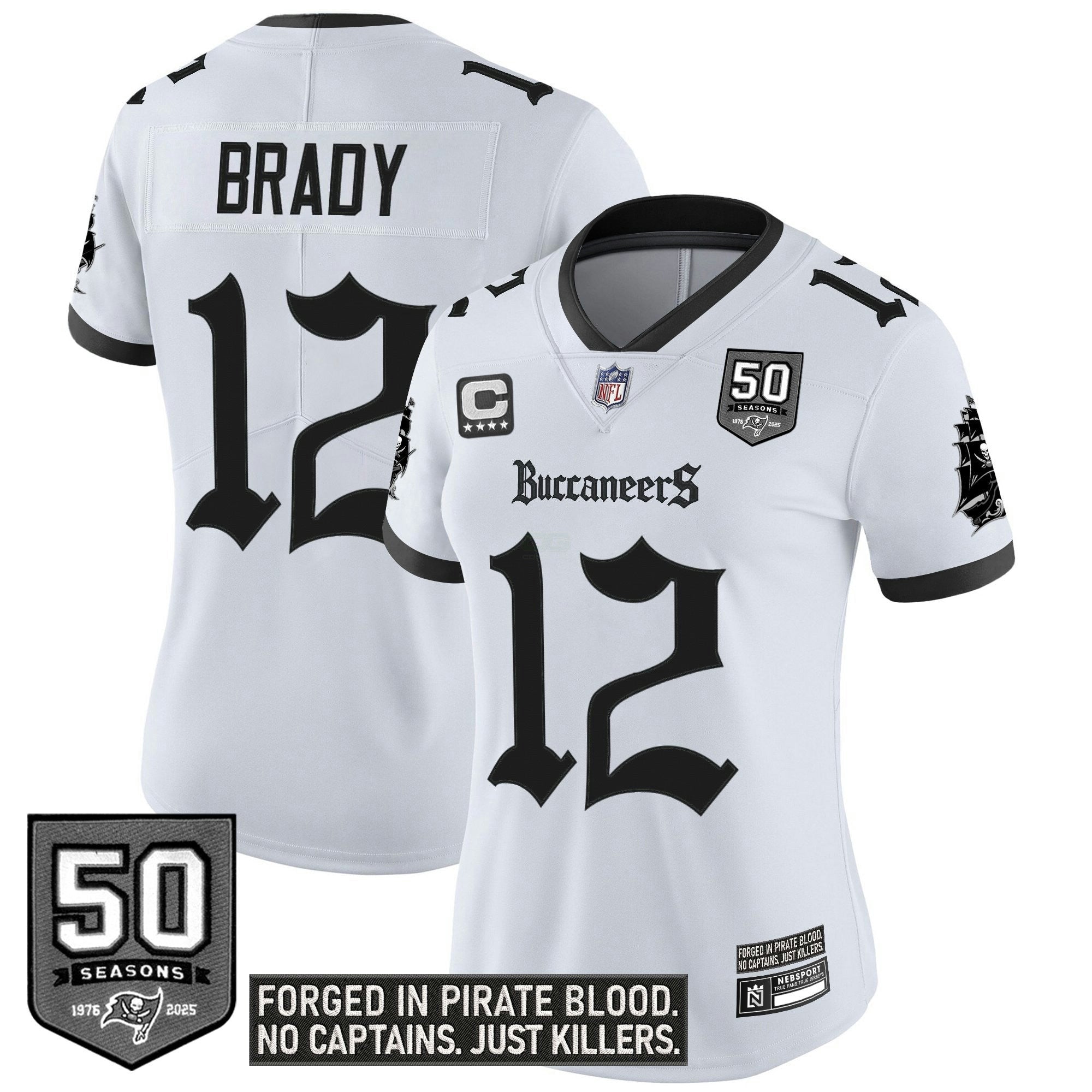 Camisa NFL Women’s Tampa Bay ‘Gothic Pirate Shadows Edition’ Vapor Limited Jersey