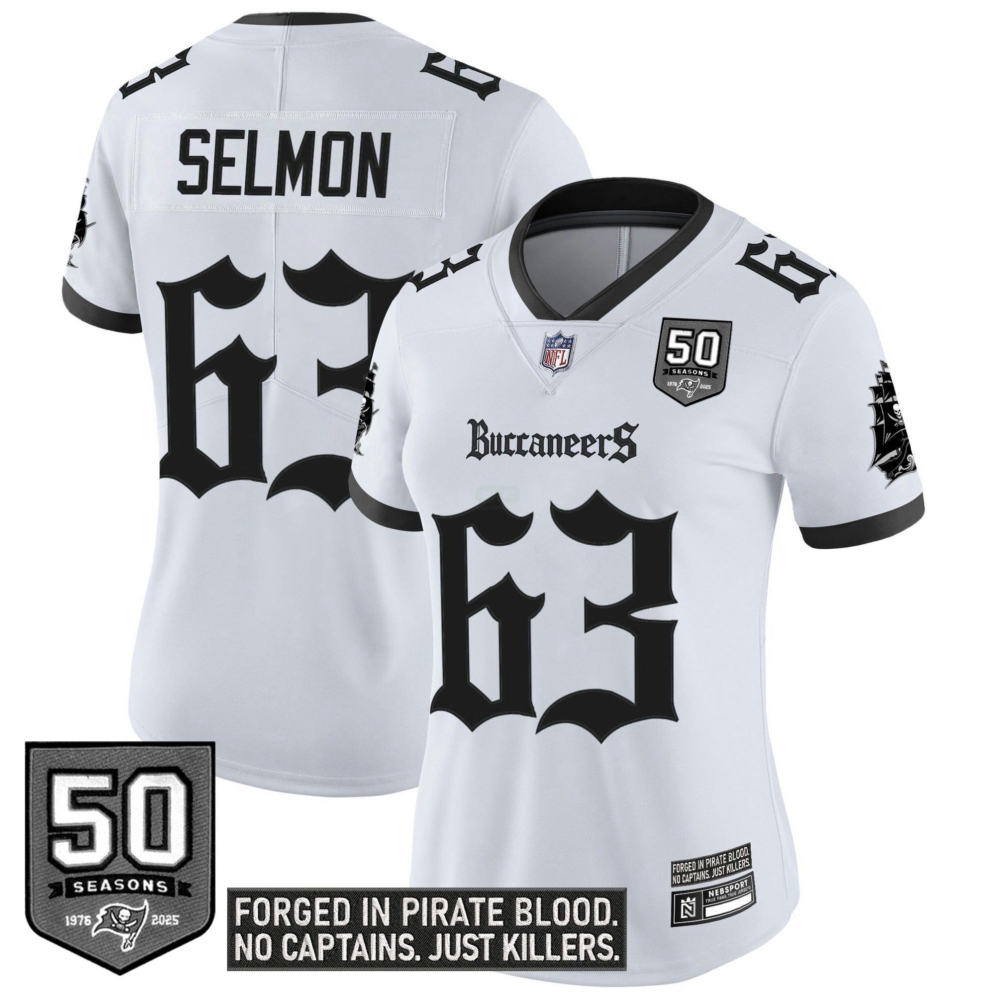 Camisa NFL Women’s Tampa Bay ‘Gothic Pirate Shadows Edition’ Vapor Limited Jersey