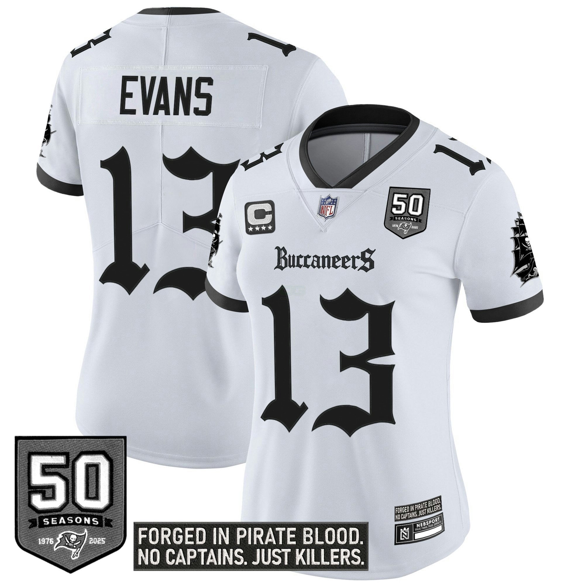 Camisa NFL Women’s Tampa Bay ‘Gothic Pirate Shadows Edition’ Vapor Limited Jersey