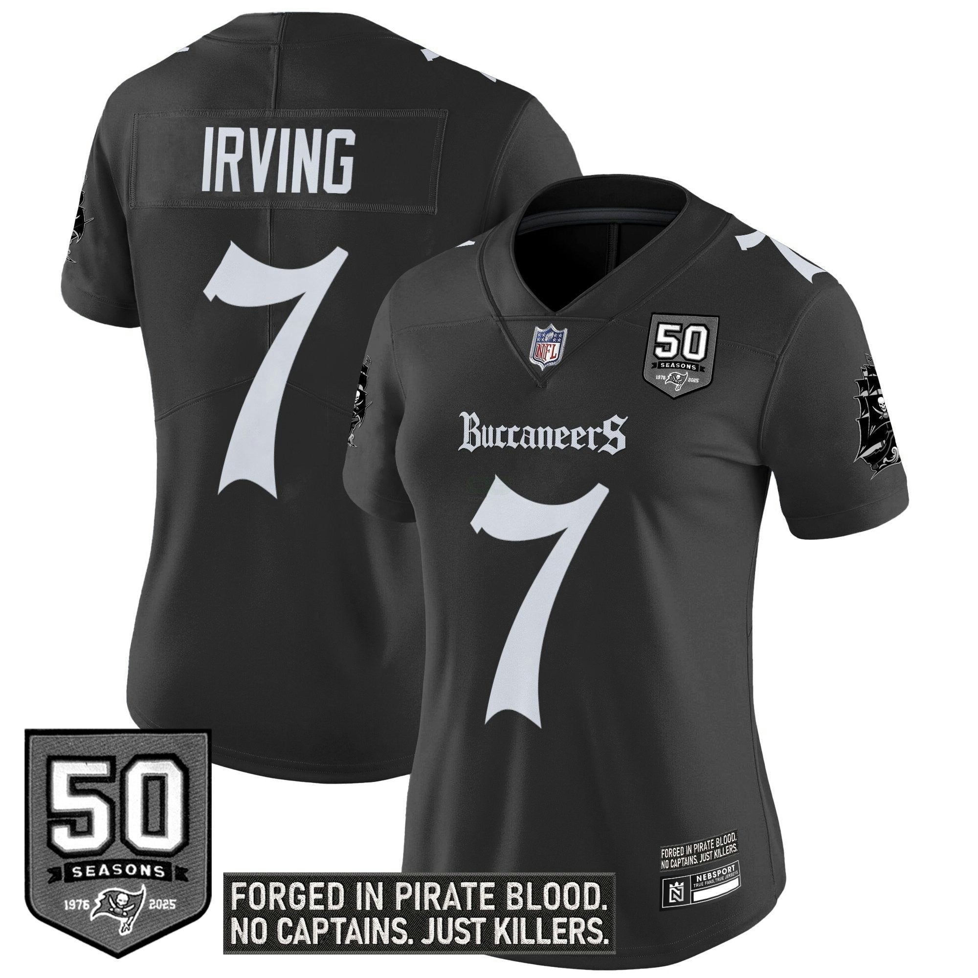 Camisa NFL Women’s Tampa Bay ‘Gothic Pirate Shadows Edition’ Vapor Limited Jersey