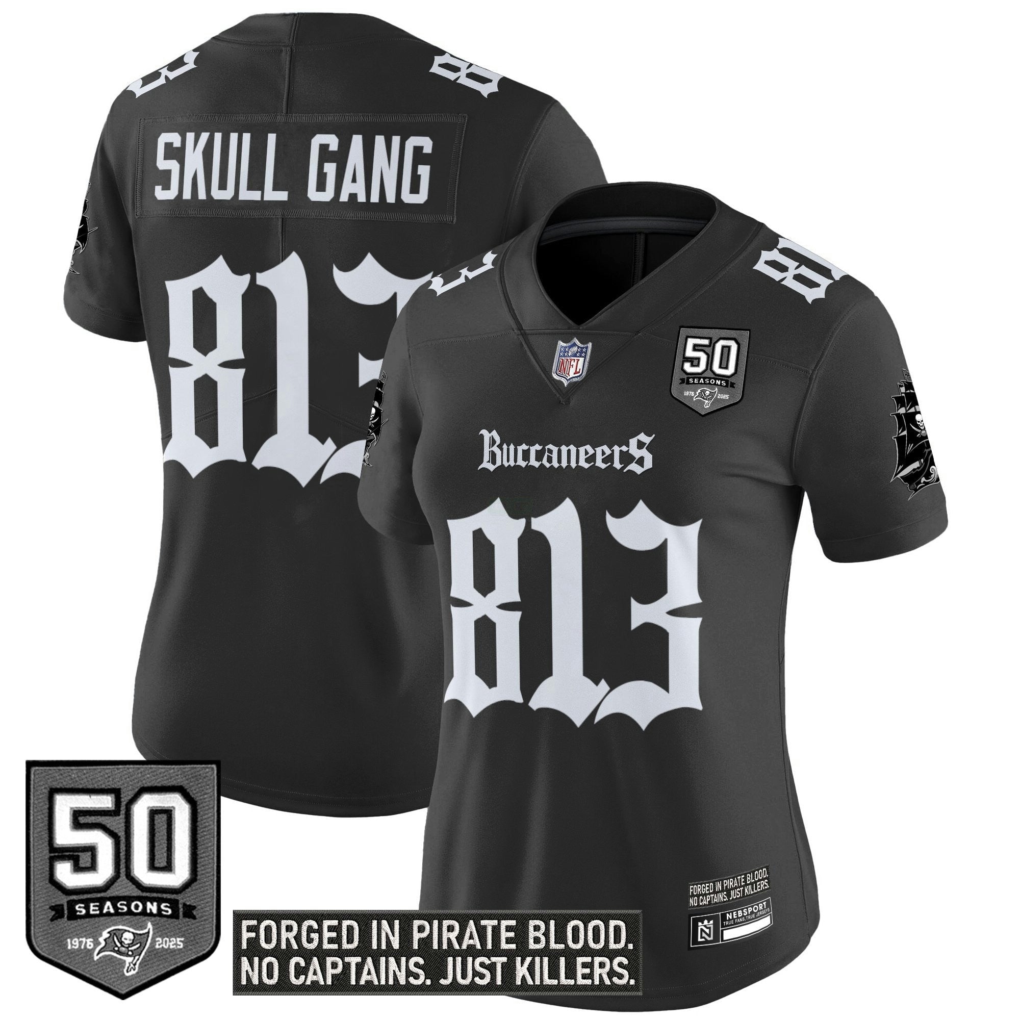 Camisa NFL Women’s Tampa Bay ‘Gothic Pirate Shadows Edition’ Vapor Limited Jersey