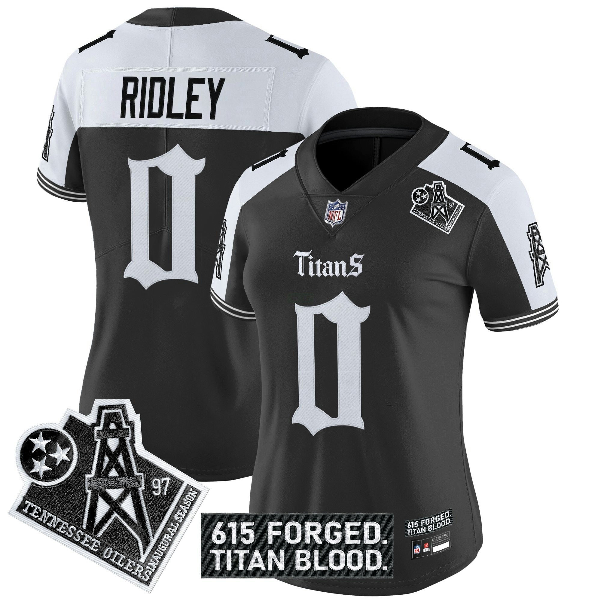 Camisa NFL Women’s Tennessee ‘Titan Gothic Shadows Drop’ Vapor Limited Jersey