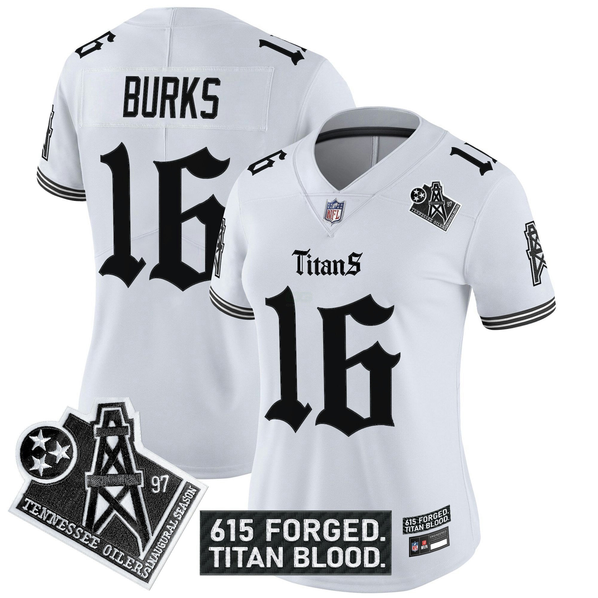 Camisa NFL Women’s Tennessee ‘Titan Gothic Shadows Drop’ Vapor Limited Jersey