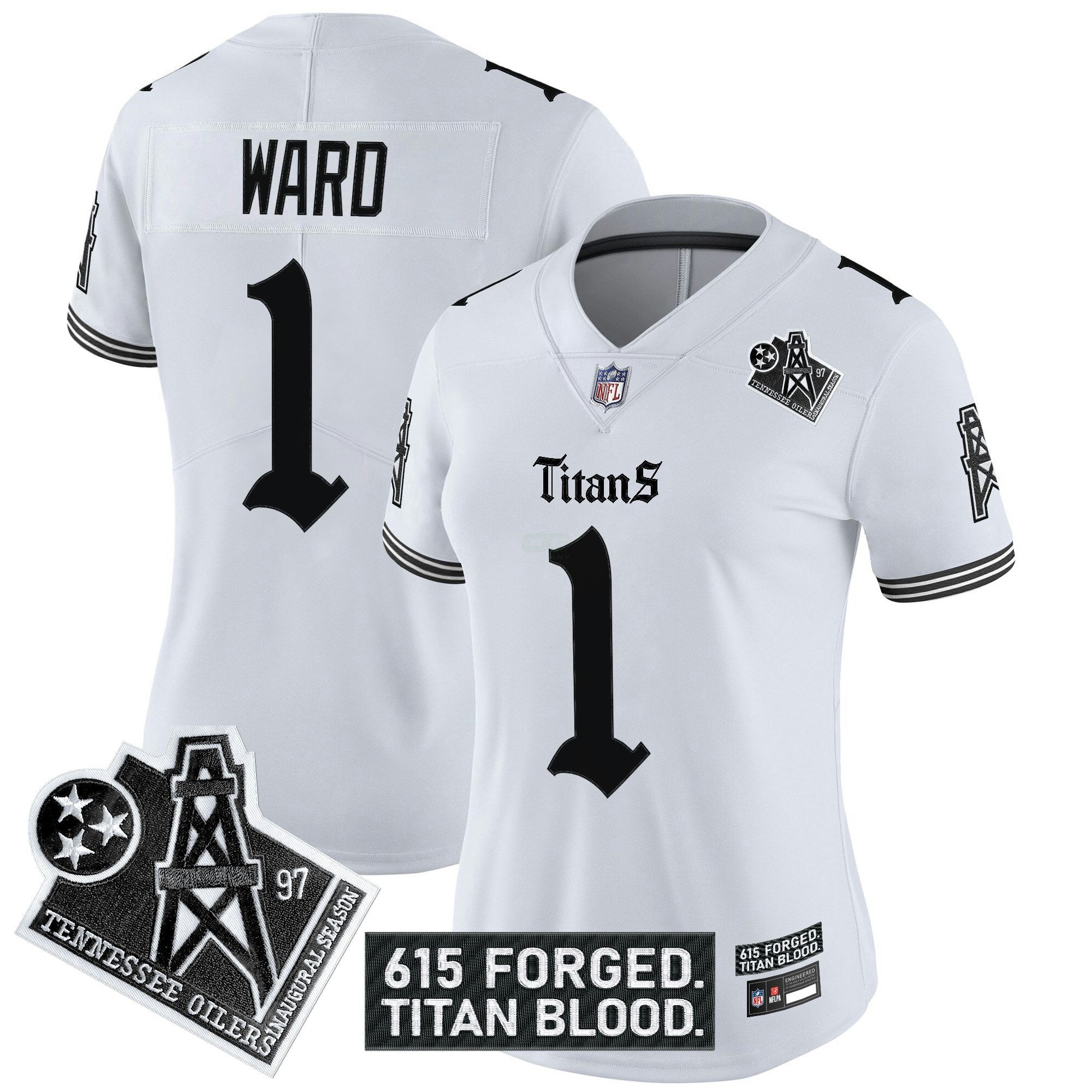 Camisa NFL Women’s Tennessee ‘Titan Gothic Shadows Drop’ Vapor Limited Jersey