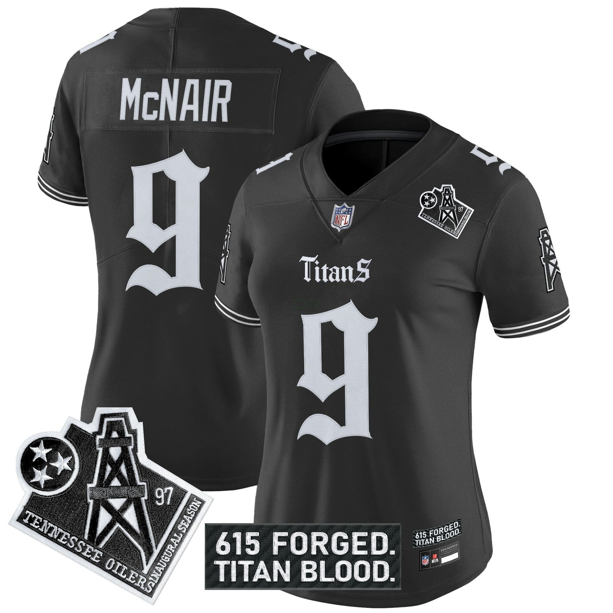 Camisa NFL Women’s Tennessee ‘Titan Gothic Shadows Drop’ Vapor Limited Jersey