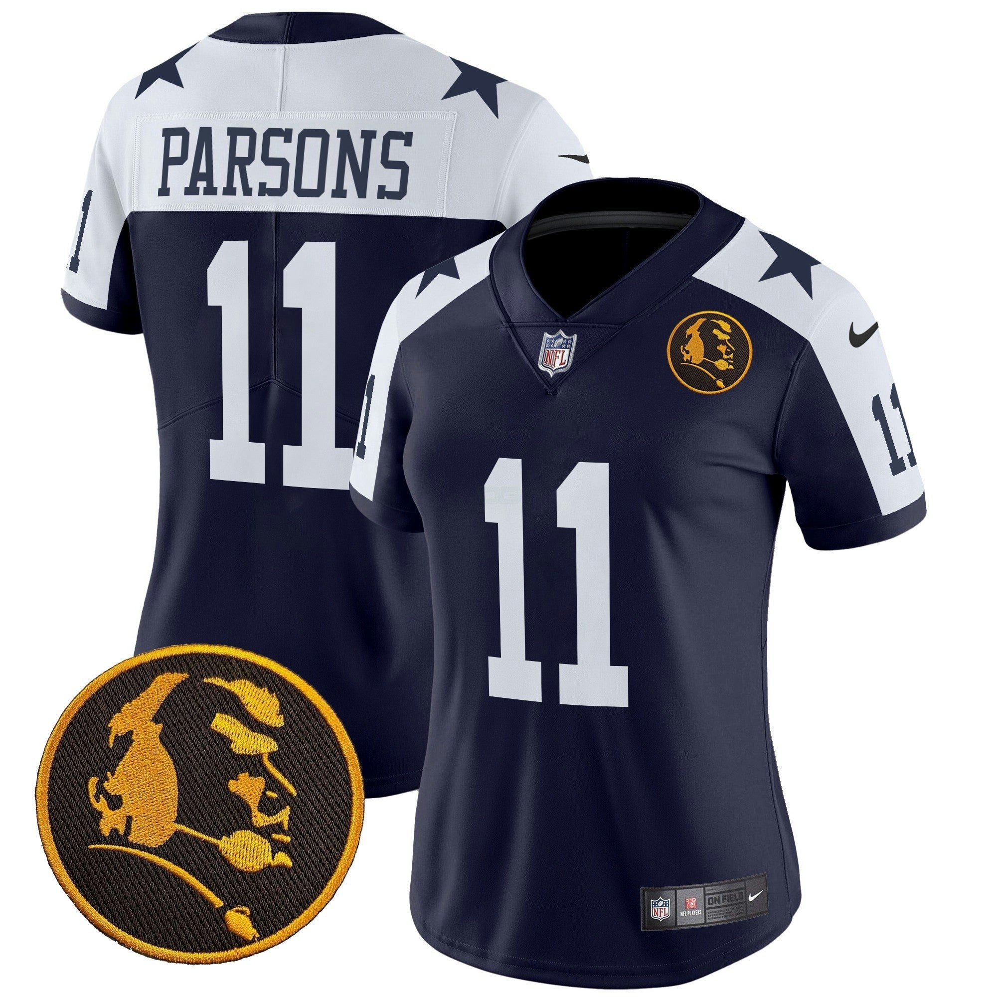 Camisa NFL Women’s Texas & John Madden Patch Vapor Limited Jersey V2