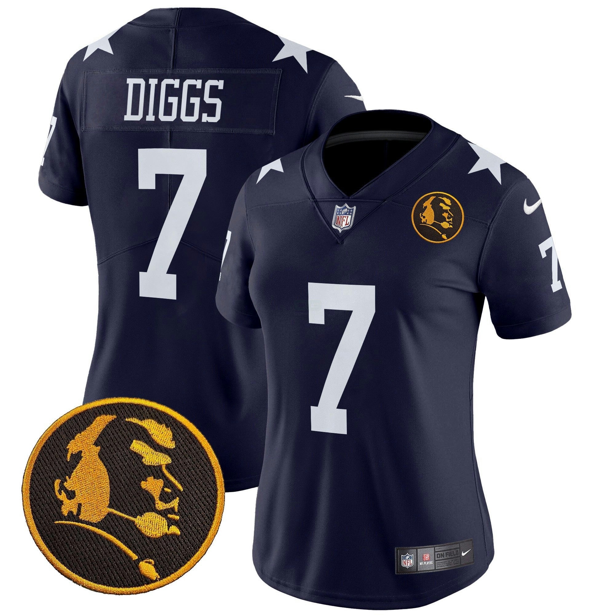 Camisa NFL Women’s Texas & John Madden Patch Vapor Limited Jersey V2
