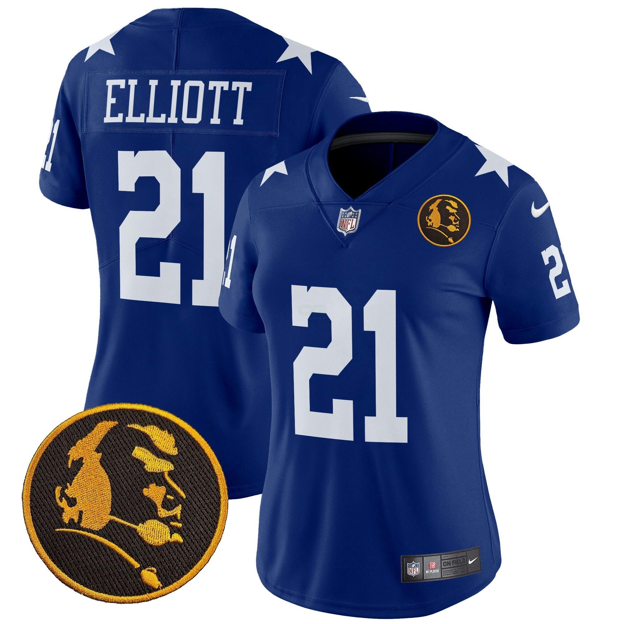 Camisa NFL Women’s Texas & John Madden Patch Vapor Limited Jersey V2