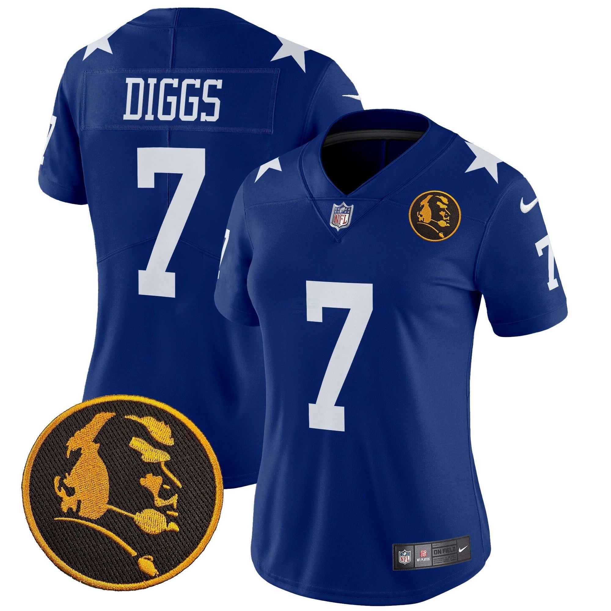 Camisa NFL Women’s Texas & John Madden Patch Vapor Limited Jersey V2