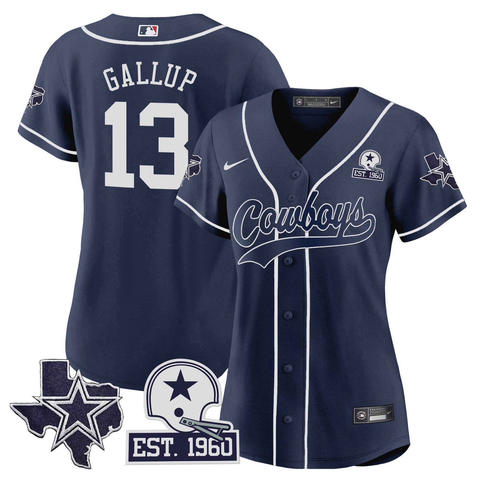 Camisa NFL Women’s Texas Patch Jersey