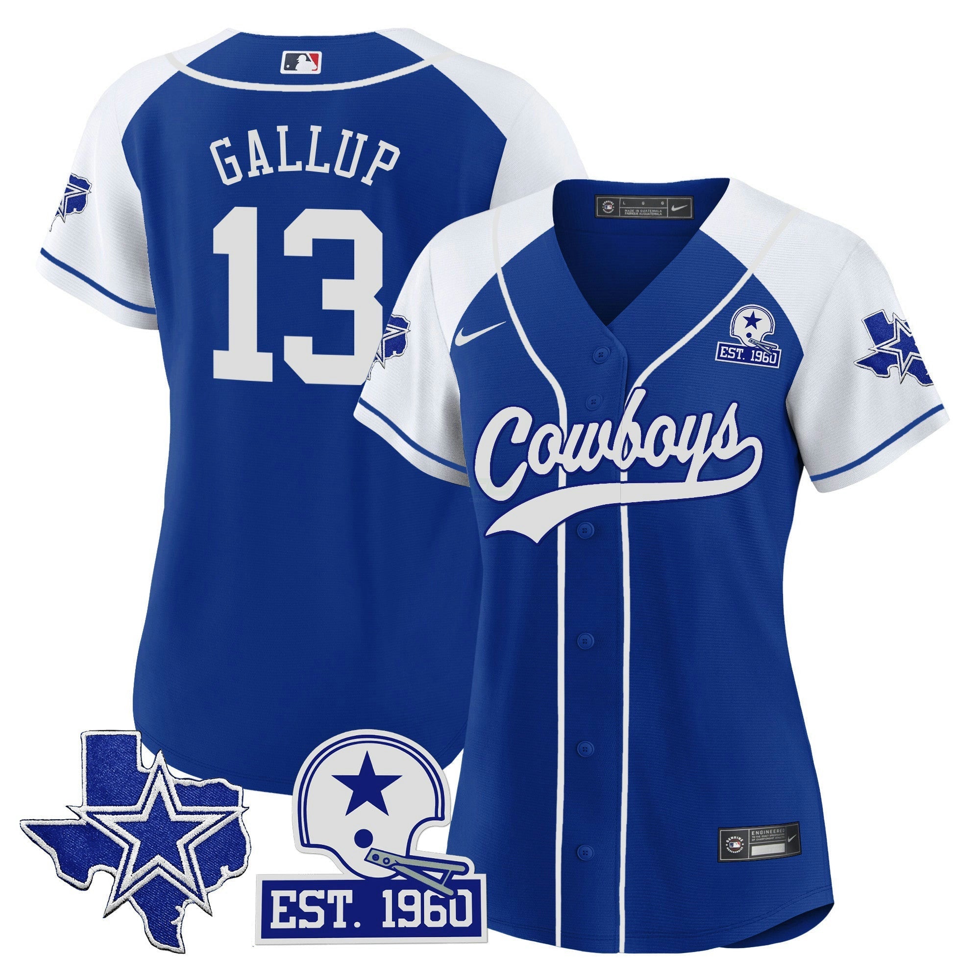Camisa NFL Women’s Texas Patch Jersey