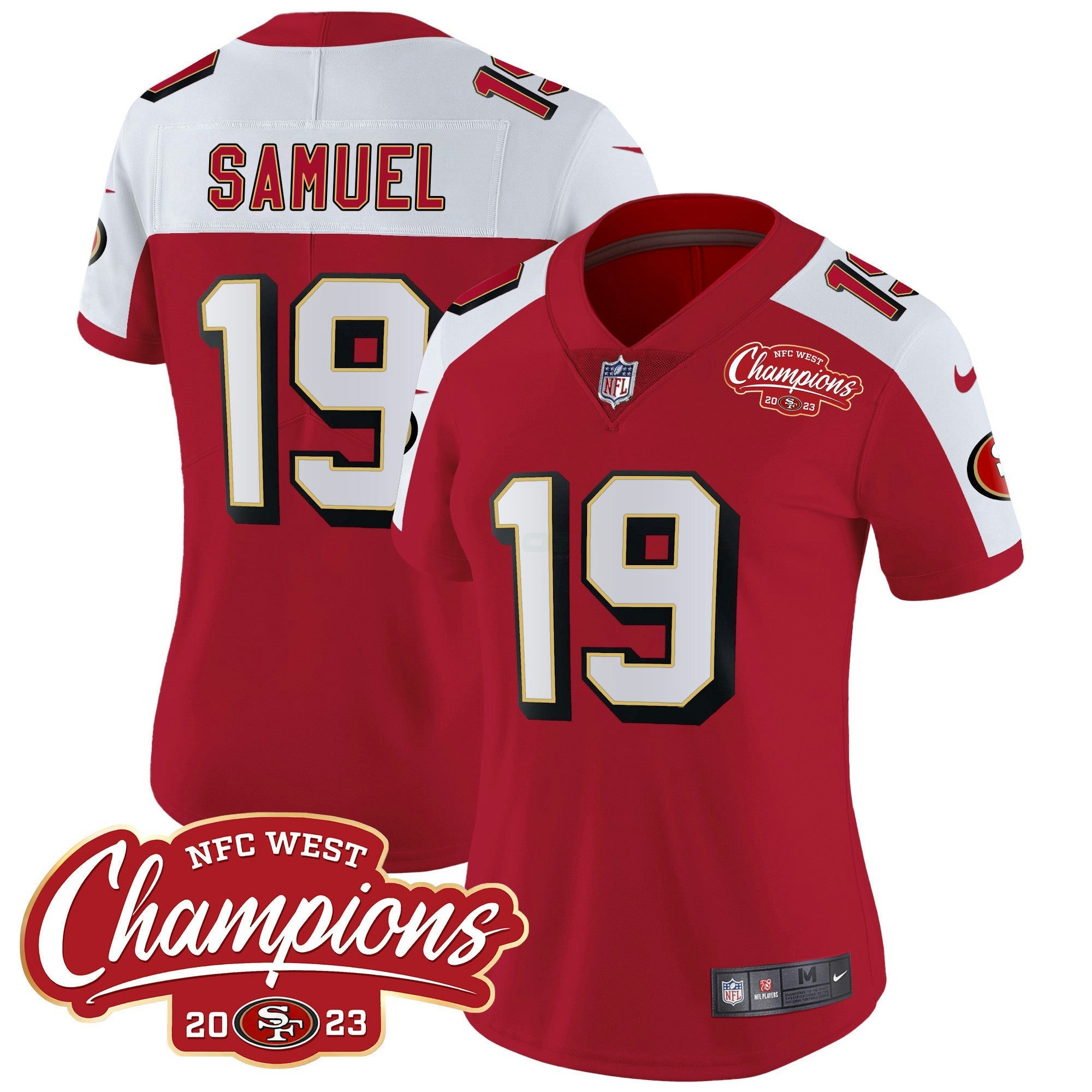 Camisa NFL Women’s Throwback NFC West Champions Patch Vapor Jersey