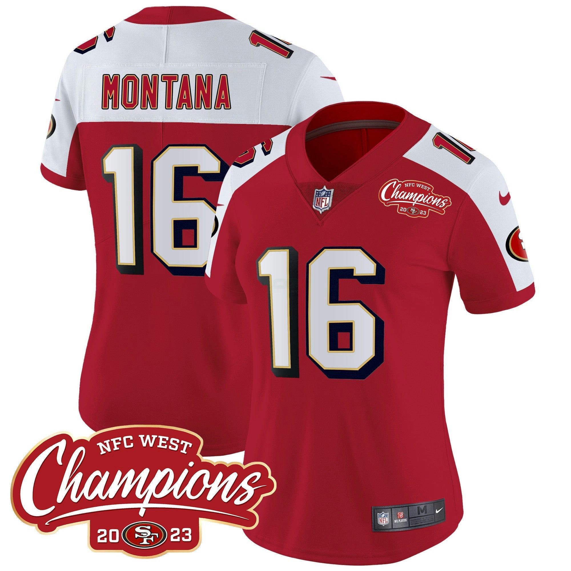 Camisa NFL Women’s Throwback NFC West Champions Patch Vapor Jersey