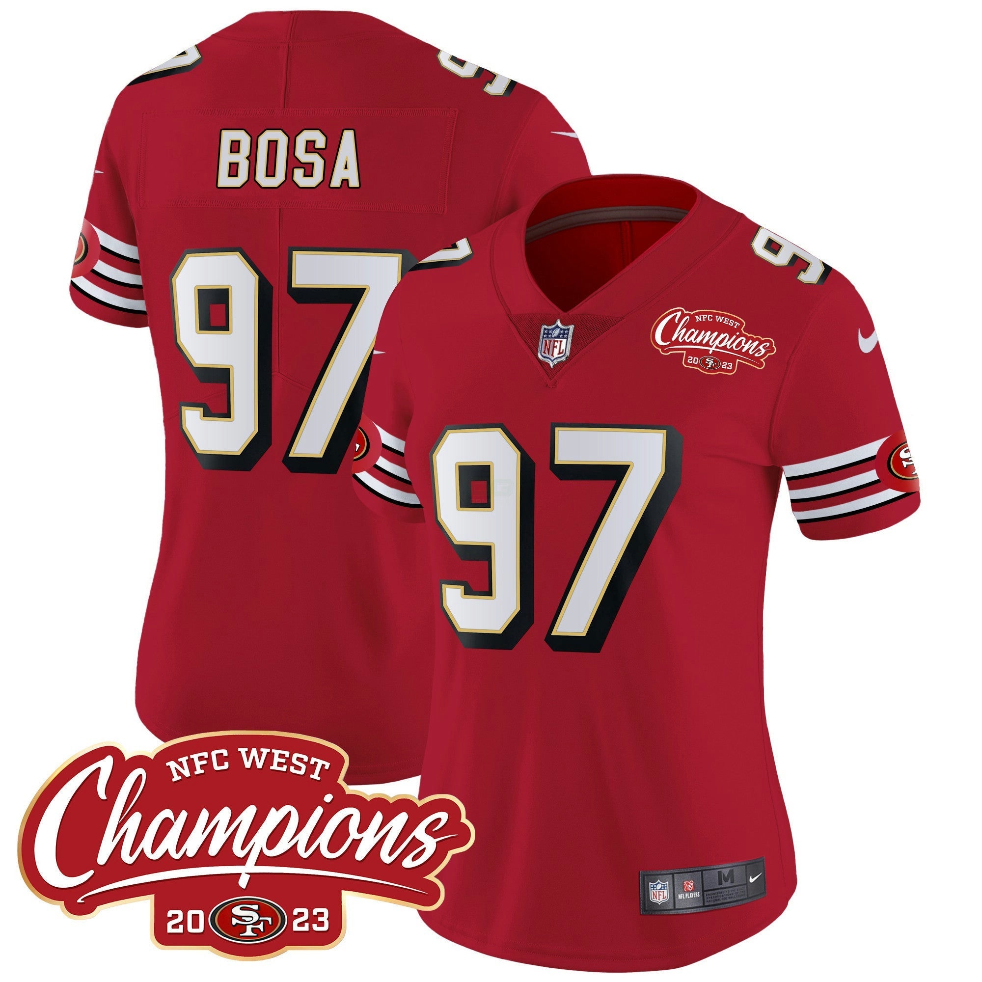 Camisa NFL Women’s Throwback NFC West Champions Patch Vapor Jersey