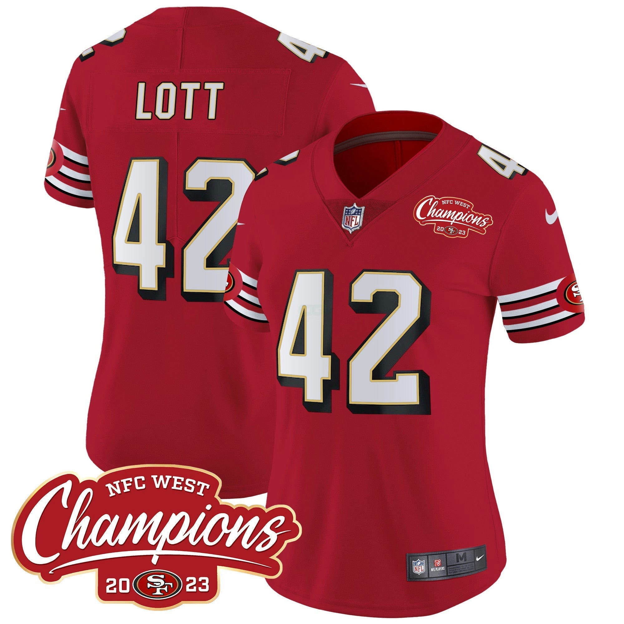Camisa NFL Women’s Throwback NFC West Champions Patch Vapor Jersey
