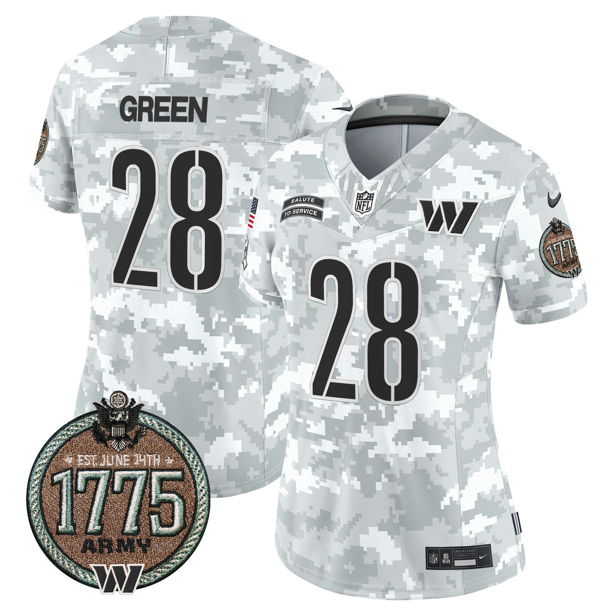 Camisa NFL Women’s Washington 2024 Salute to Service Establishment Year Patch Vapor Limited Jersey