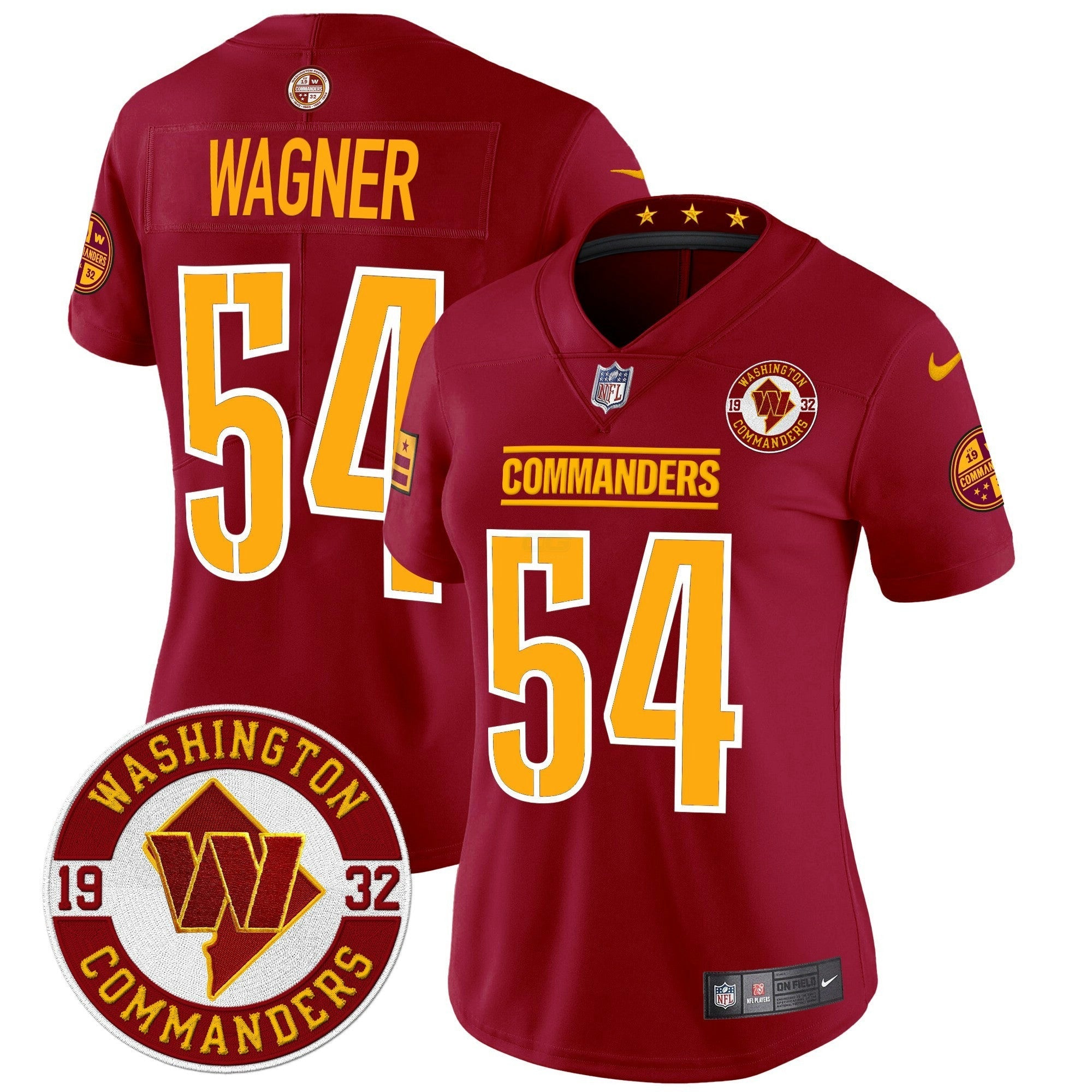 Camisa NFL Women’s Washington 2024 Vapor Limited Jersey – Est. 1932 Patch