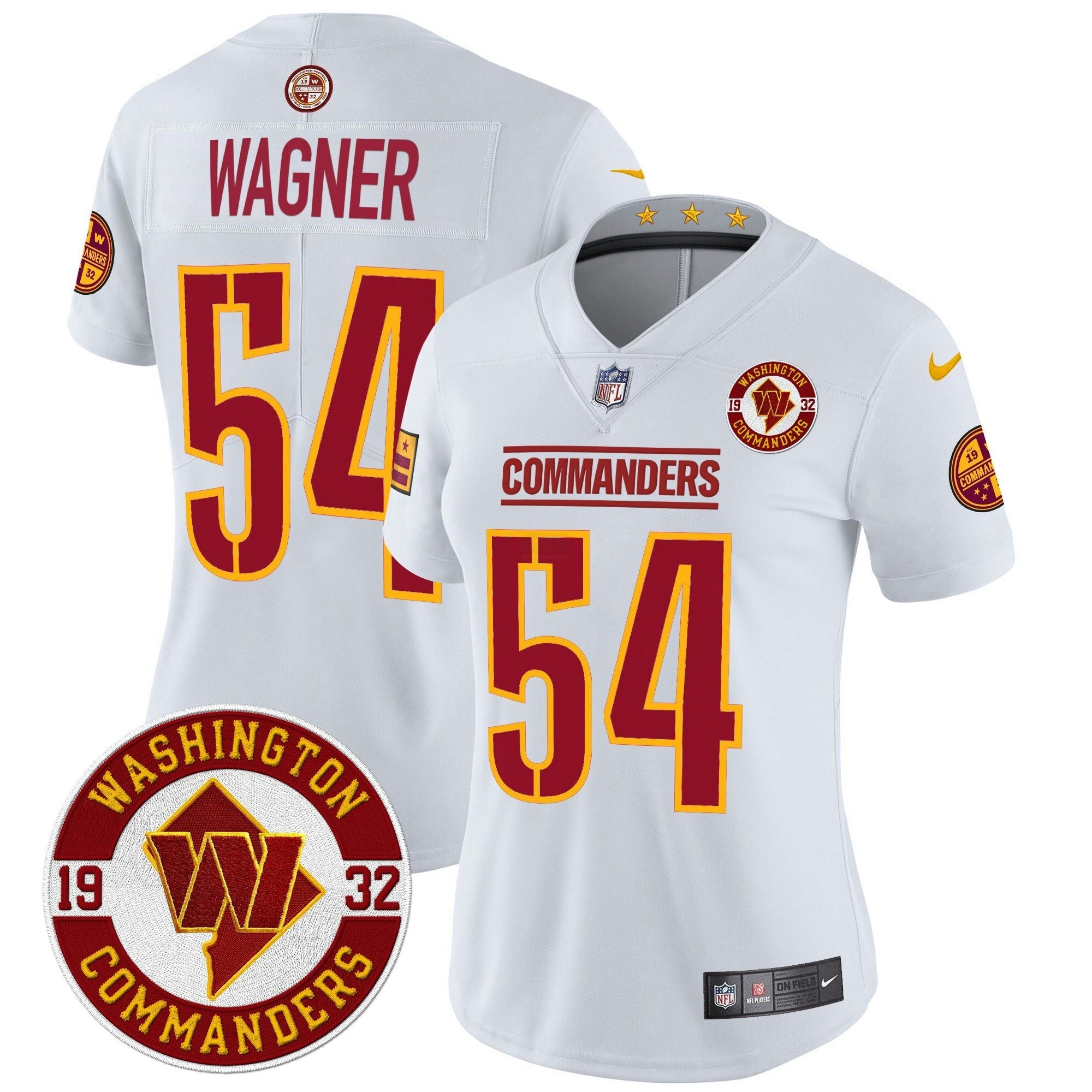 Camisa NFL Women’s Washington 2024 Vapor Limited Jersey – Est. 1932 Patch