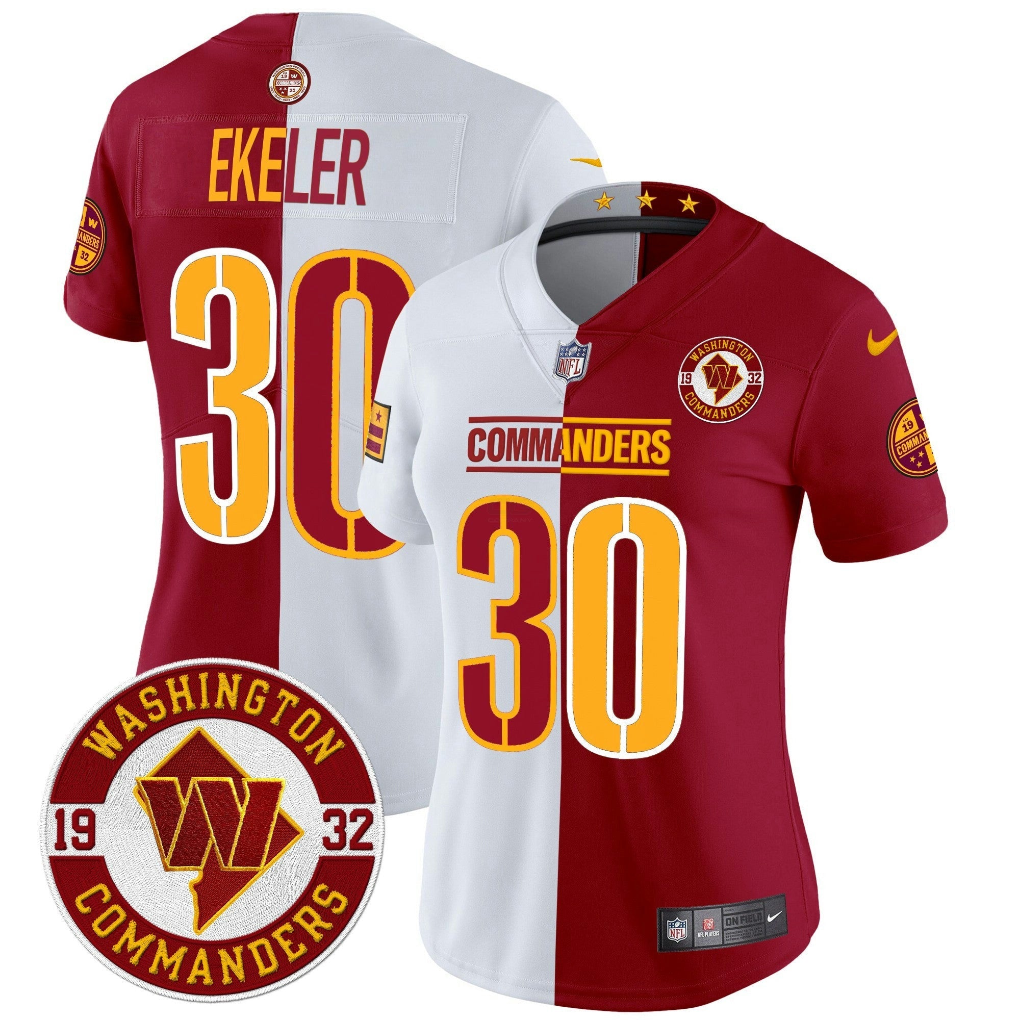 Camisa NFL Women’s Washington 2024 Vapor Limited Jersey – Est. 1932 Patch