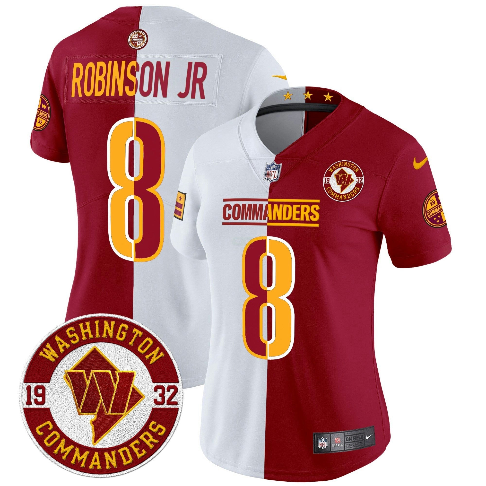 Camisa NFL Women’s Washington 2024 Vapor Limited Jersey – Est. 1932 Patch