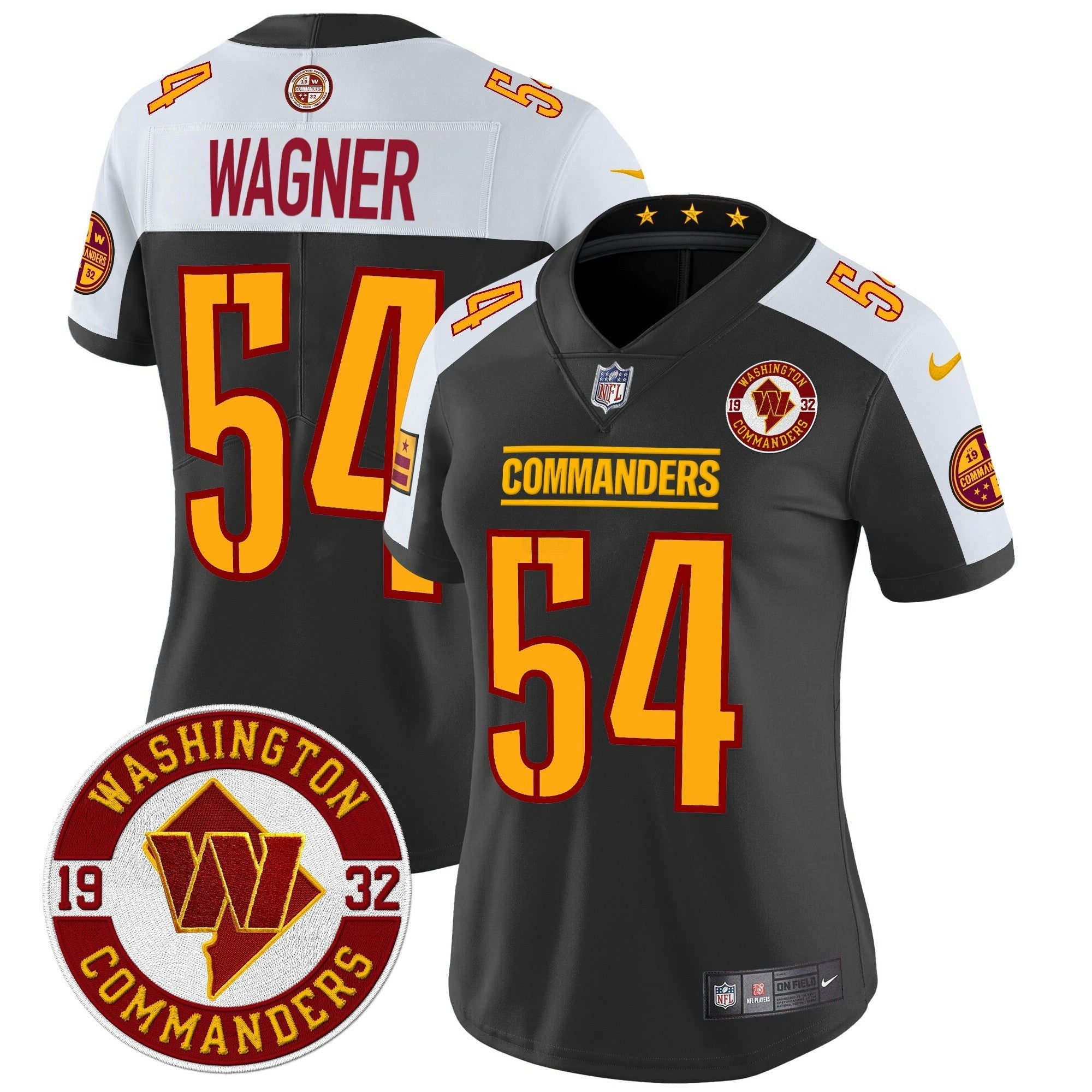 Camisa NFL Women’s Washington 2024 Vapor Limited Jersey – Est. 1932 Patch
