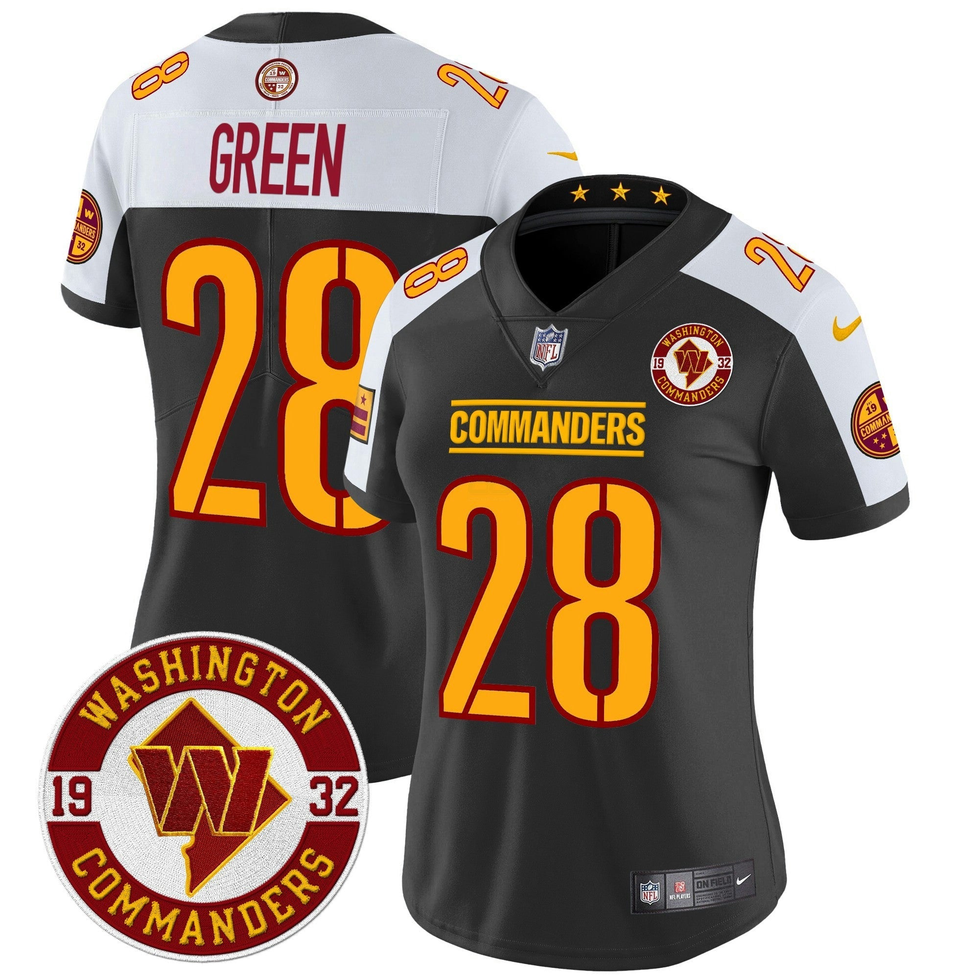 Camisa NFL Women’s Washington 2024 Vapor Limited Jersey – Est. 1932 Patch