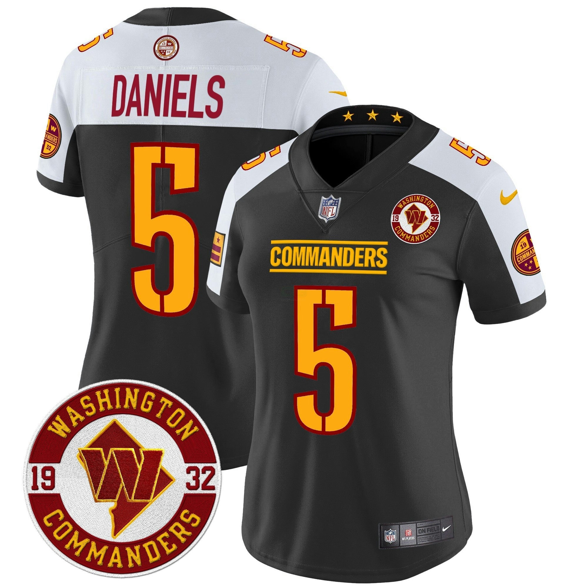 Camisa NFL Women’s Washington 2024 Vapor Limited Jersey – Est. 1932 Patch